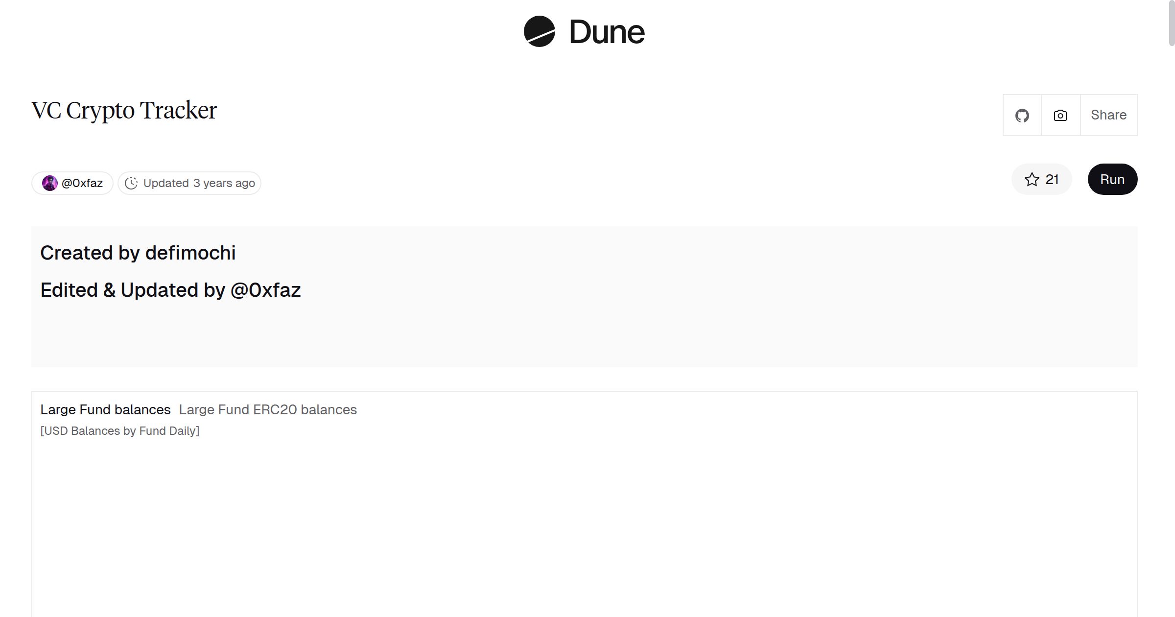VC Crypto Tracker | Dune