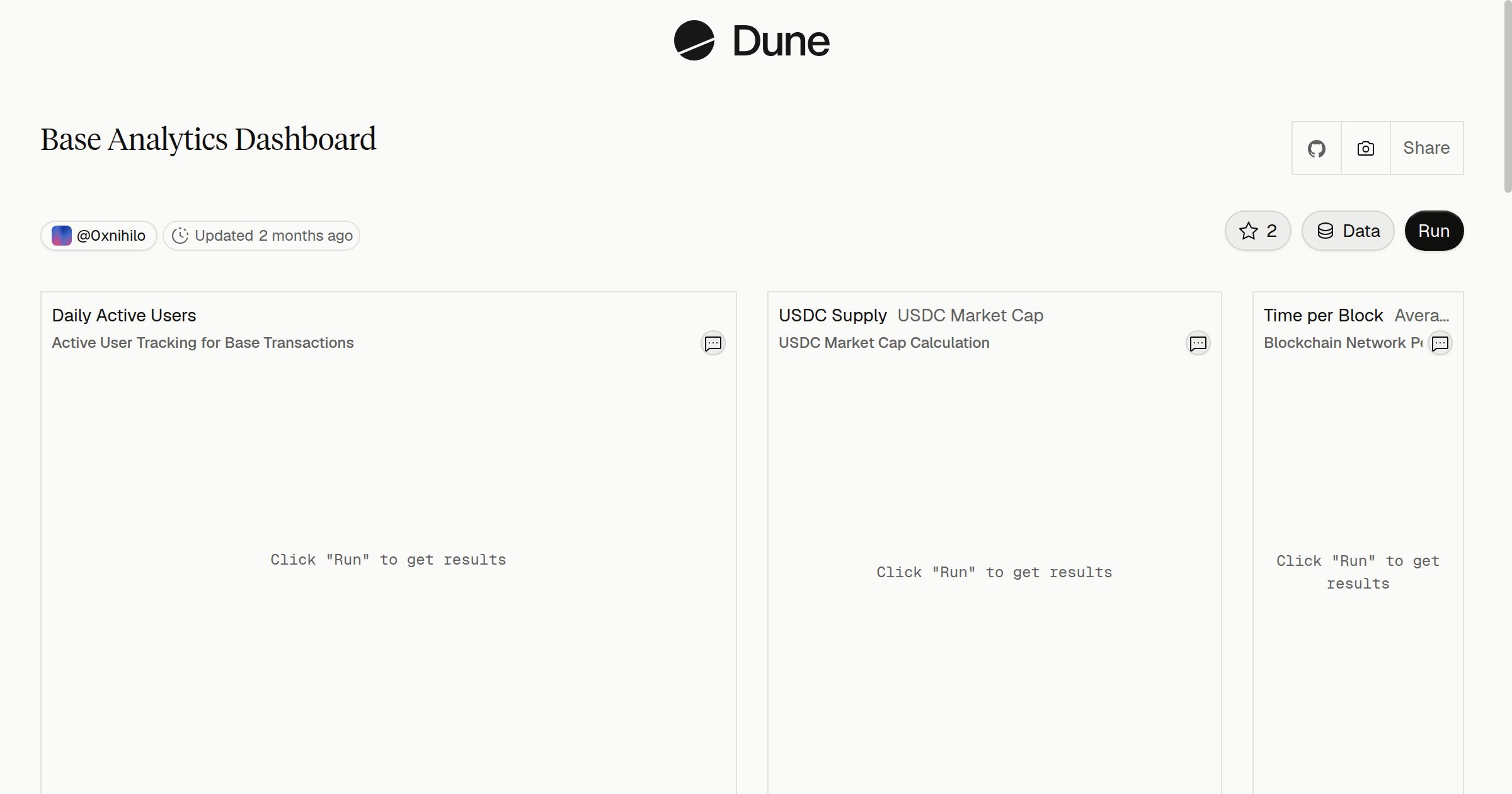 Base Analytics Dashboard | Dune