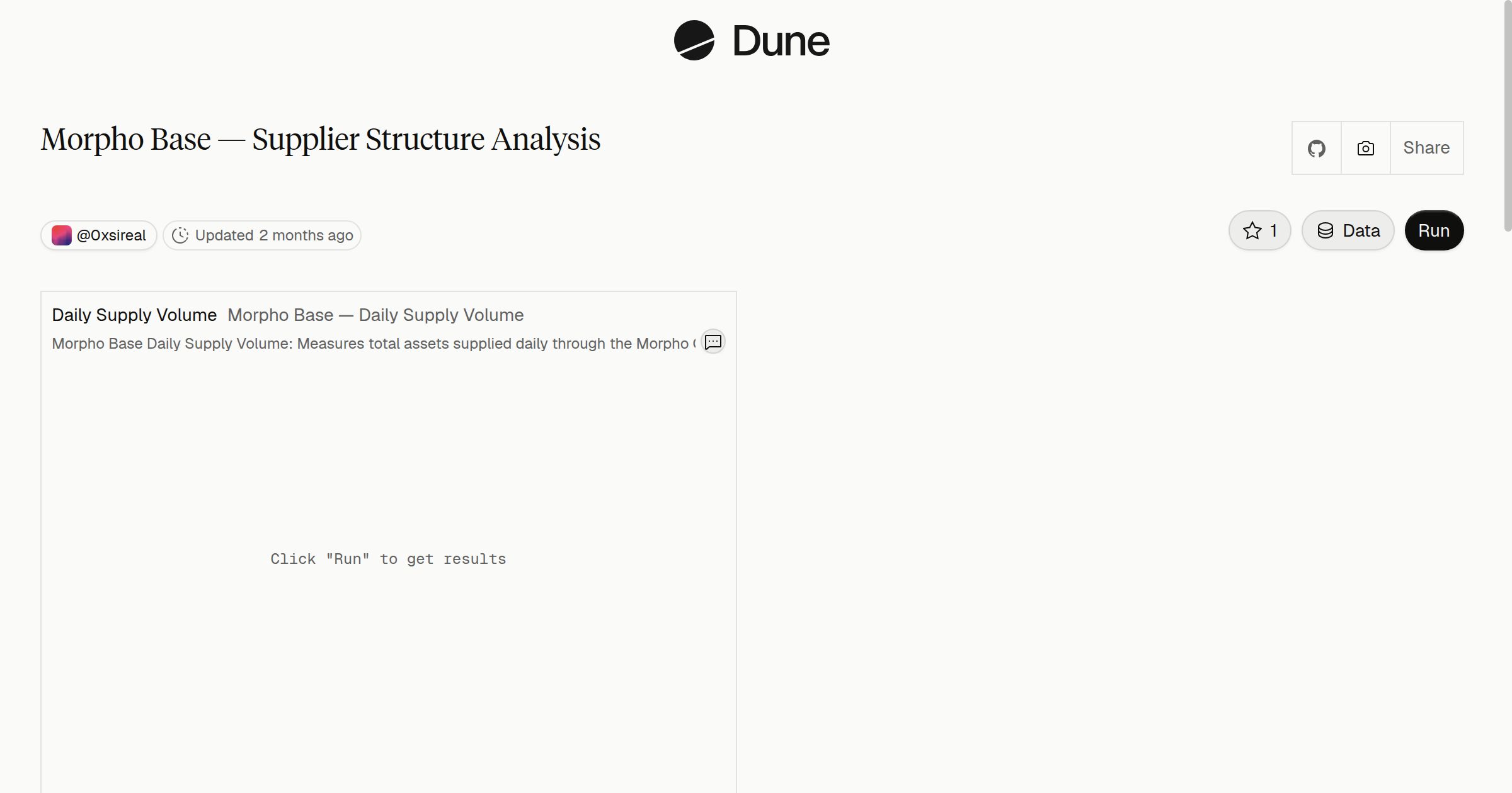 Morpho Base — Supplier Structure Analysis | Dune