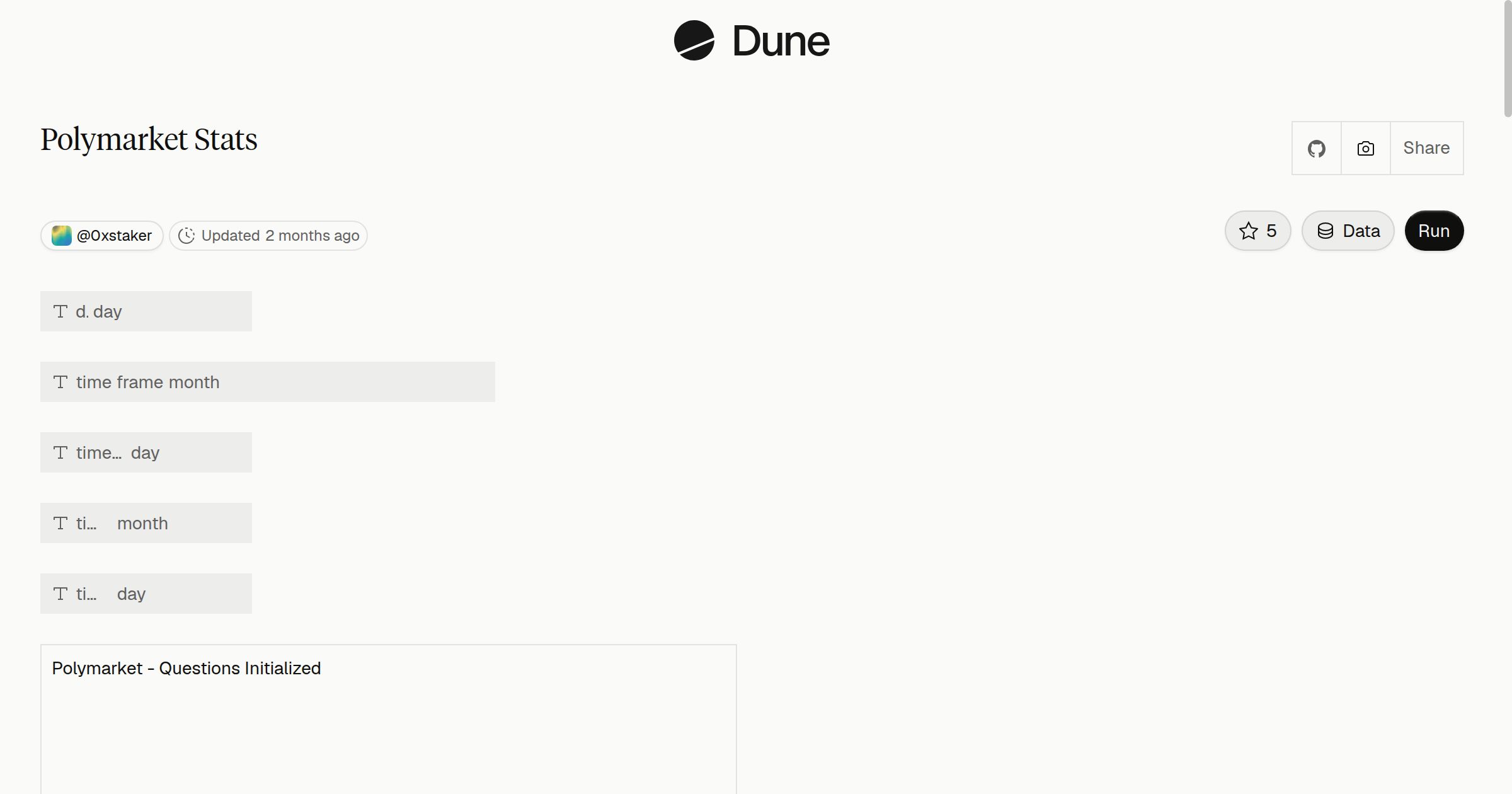 Polymarket Stats | Dune