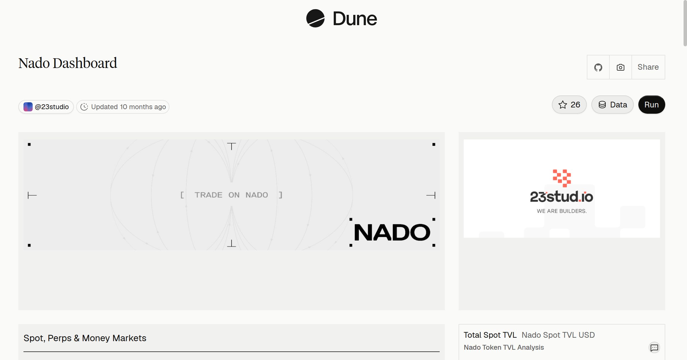 Nado Dashboard | Dune