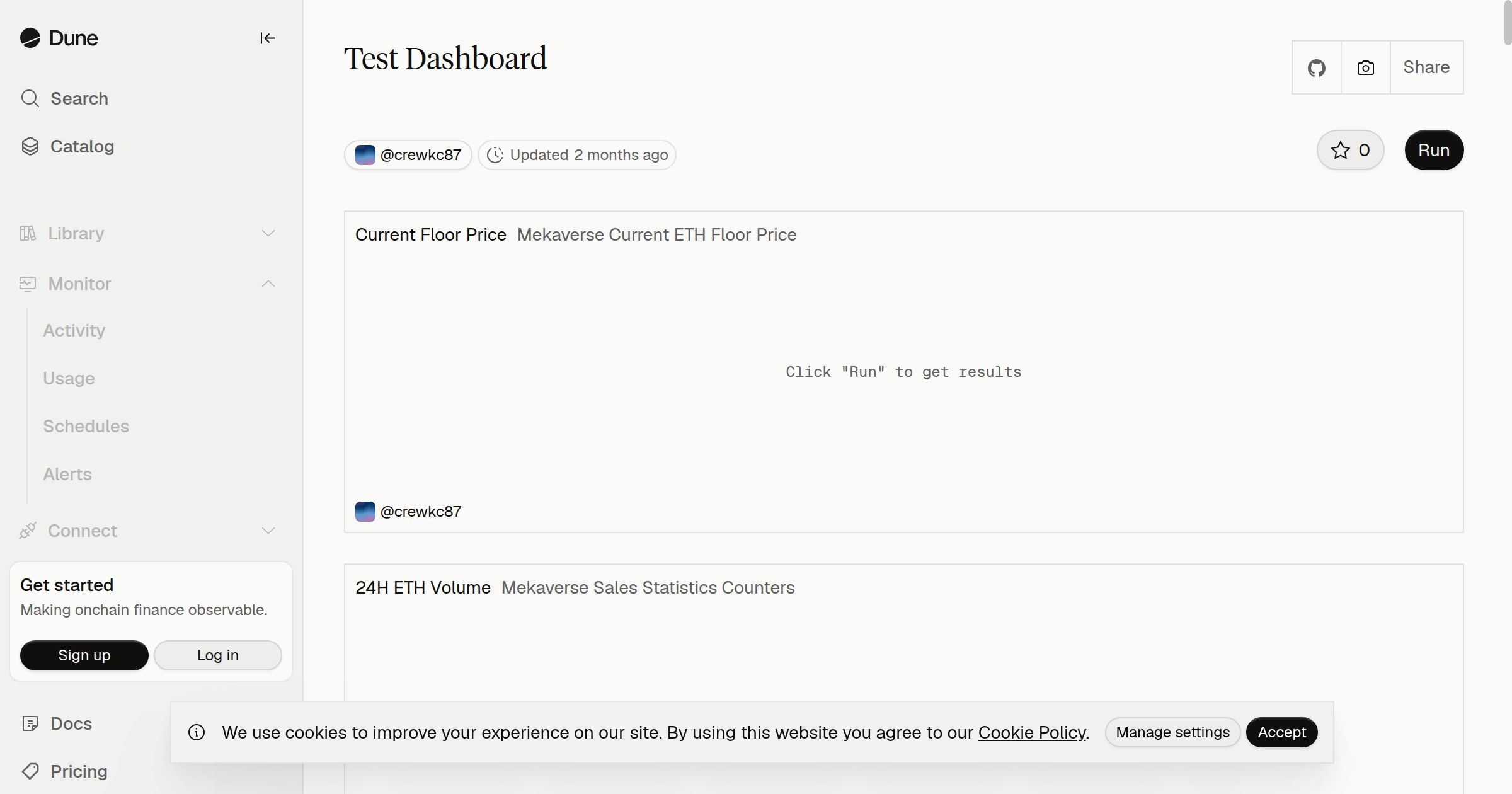 Test Dashboard