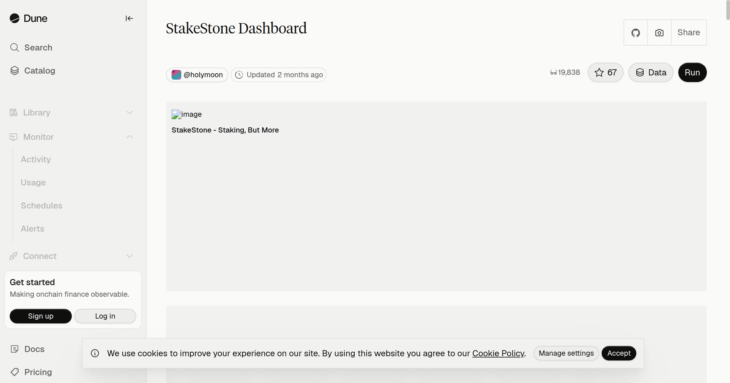 StakeStone Dashboard | Dune