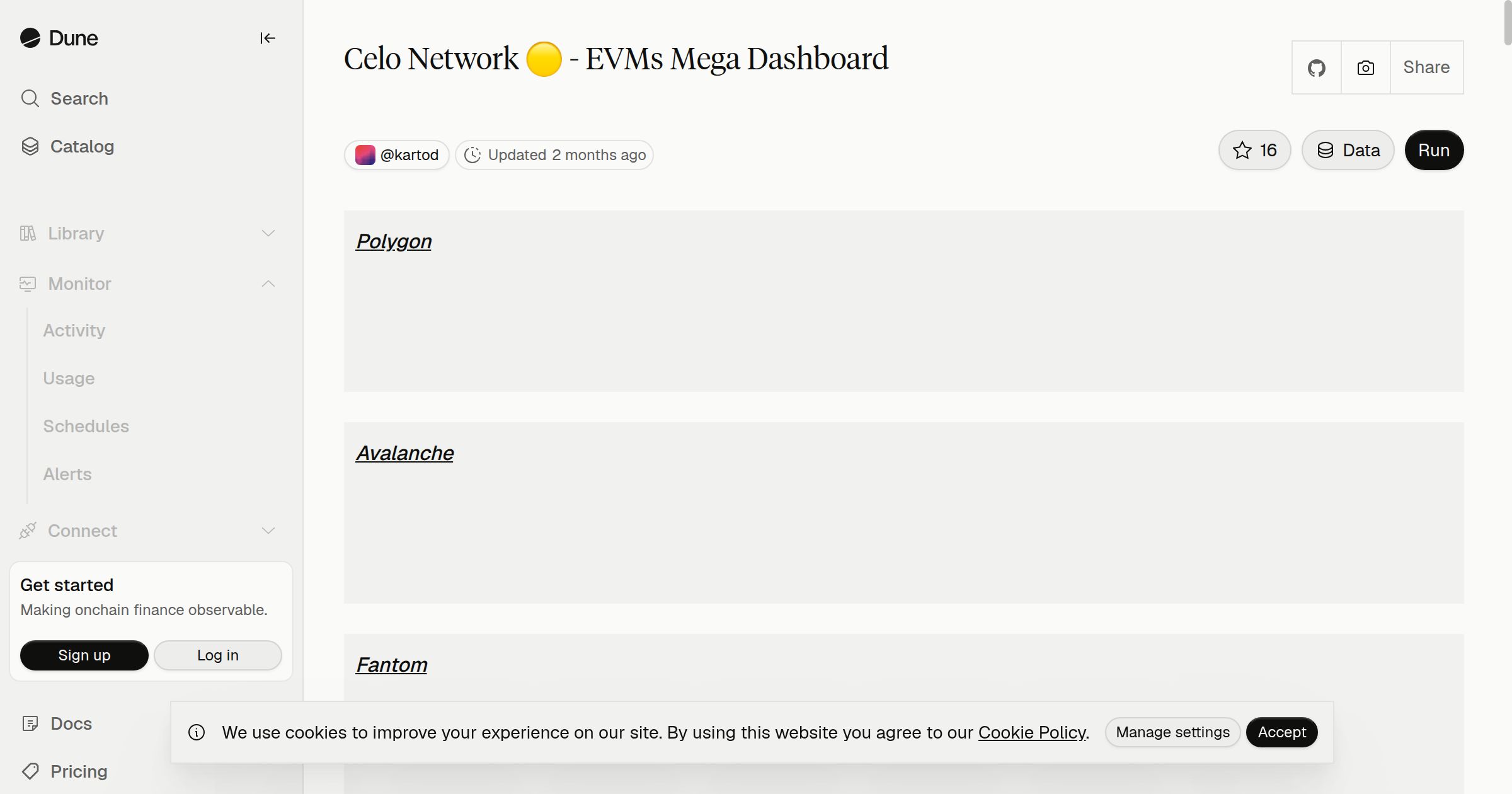 Celo Network 🟡 - EVMs Mega Dashboard | Dune