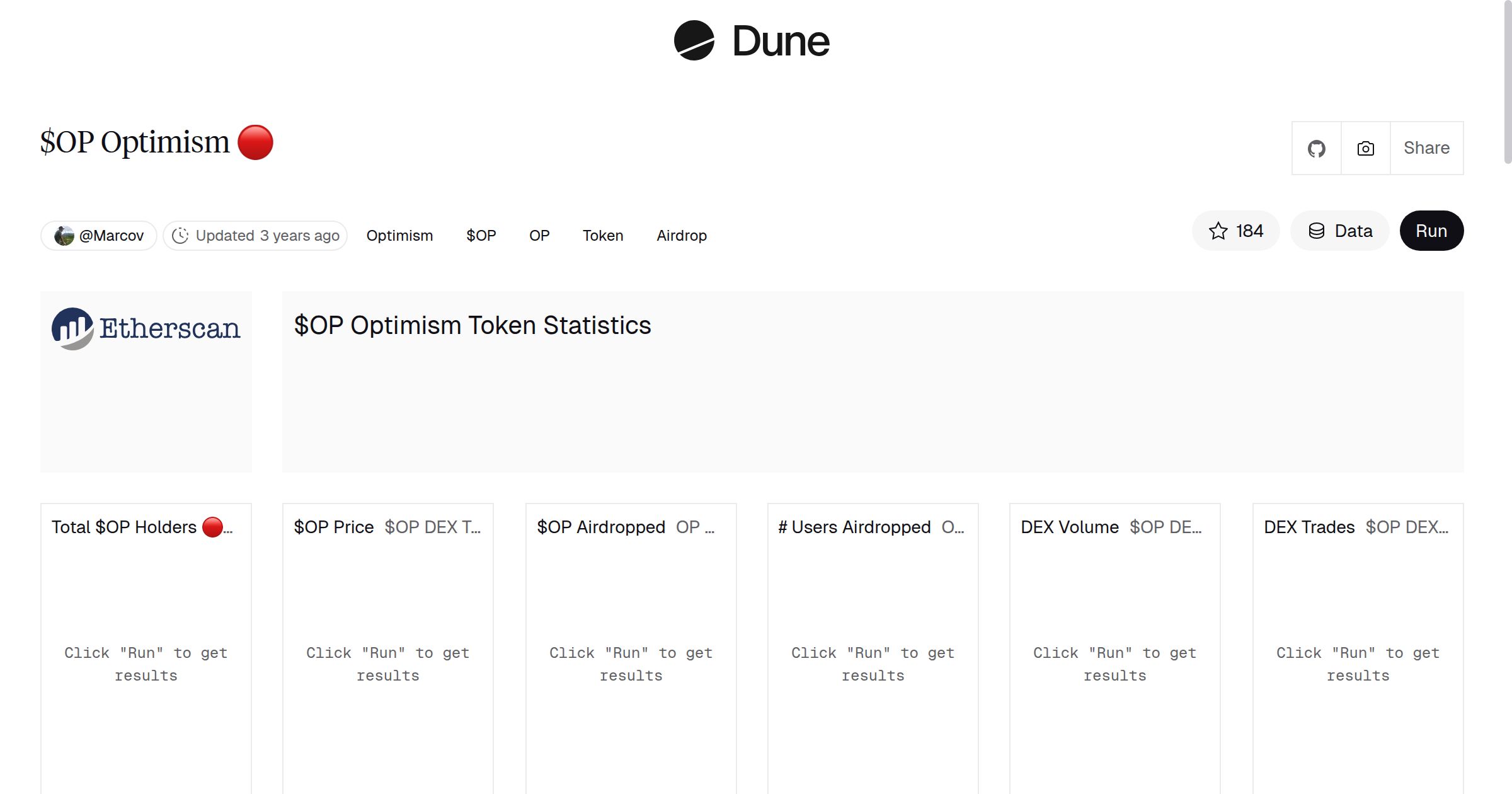 OP Optimism 🔴 | Dune