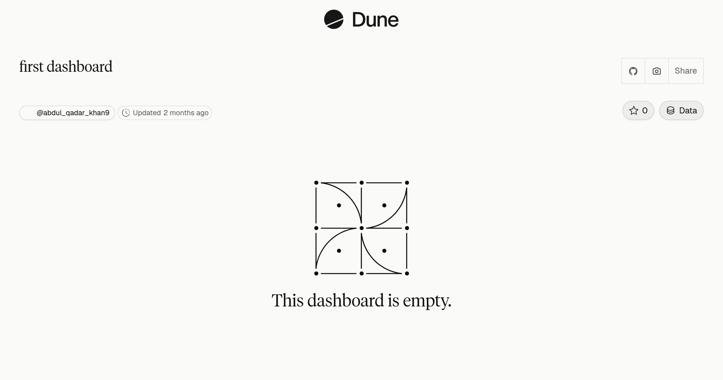 first dashboard