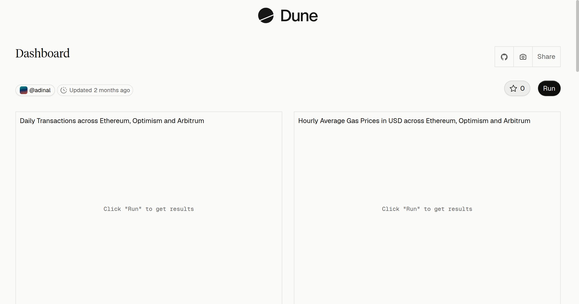 Dashboard | Dune