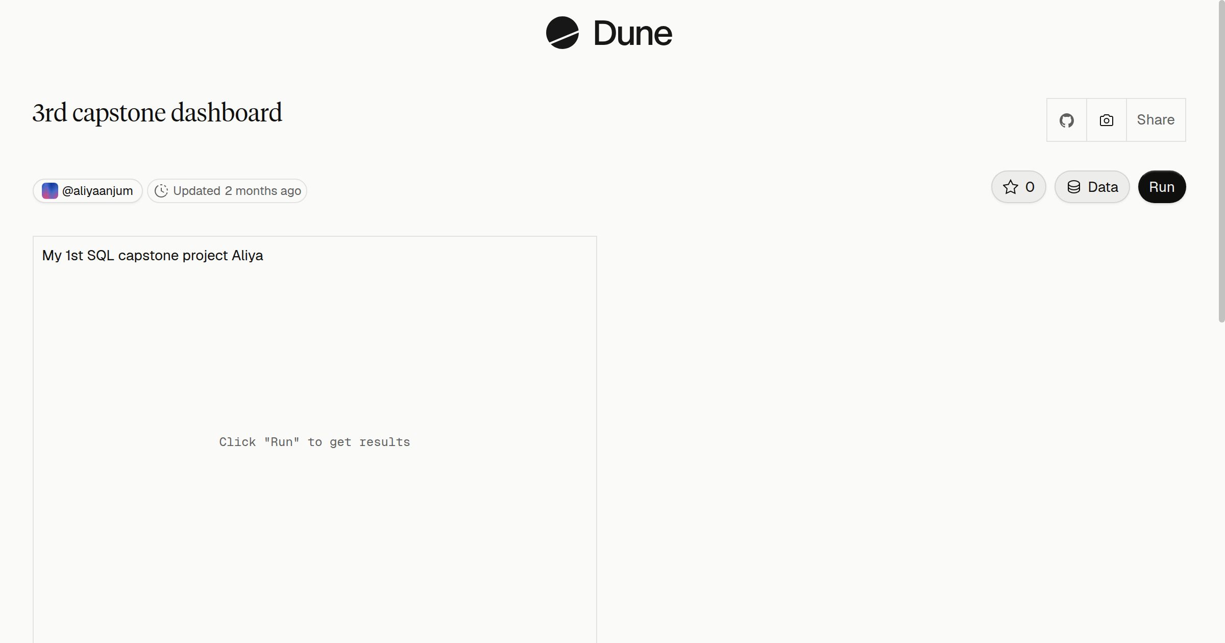 3rd capstone dashboard | Dune