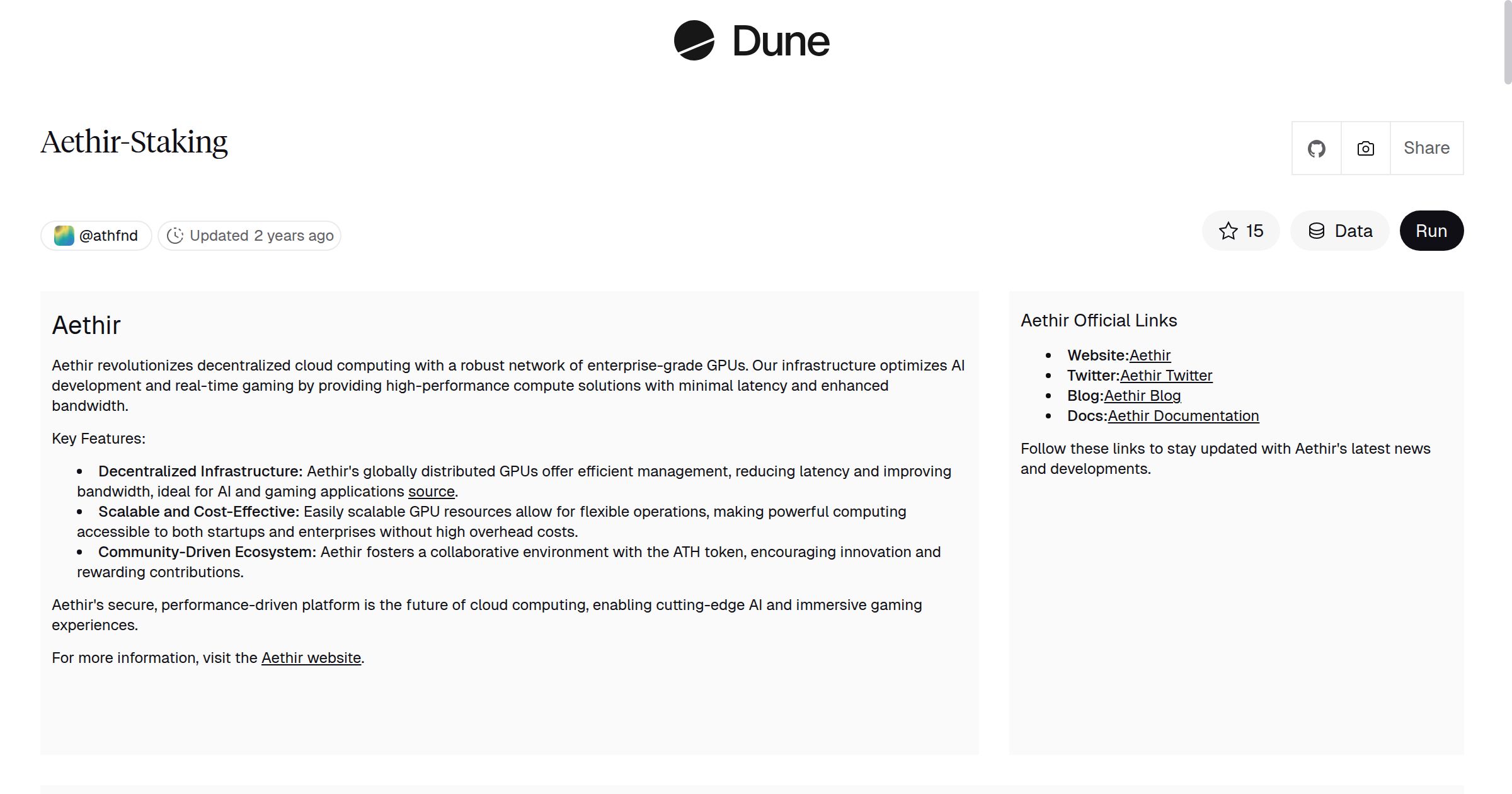 Aethir-Staking | Dune