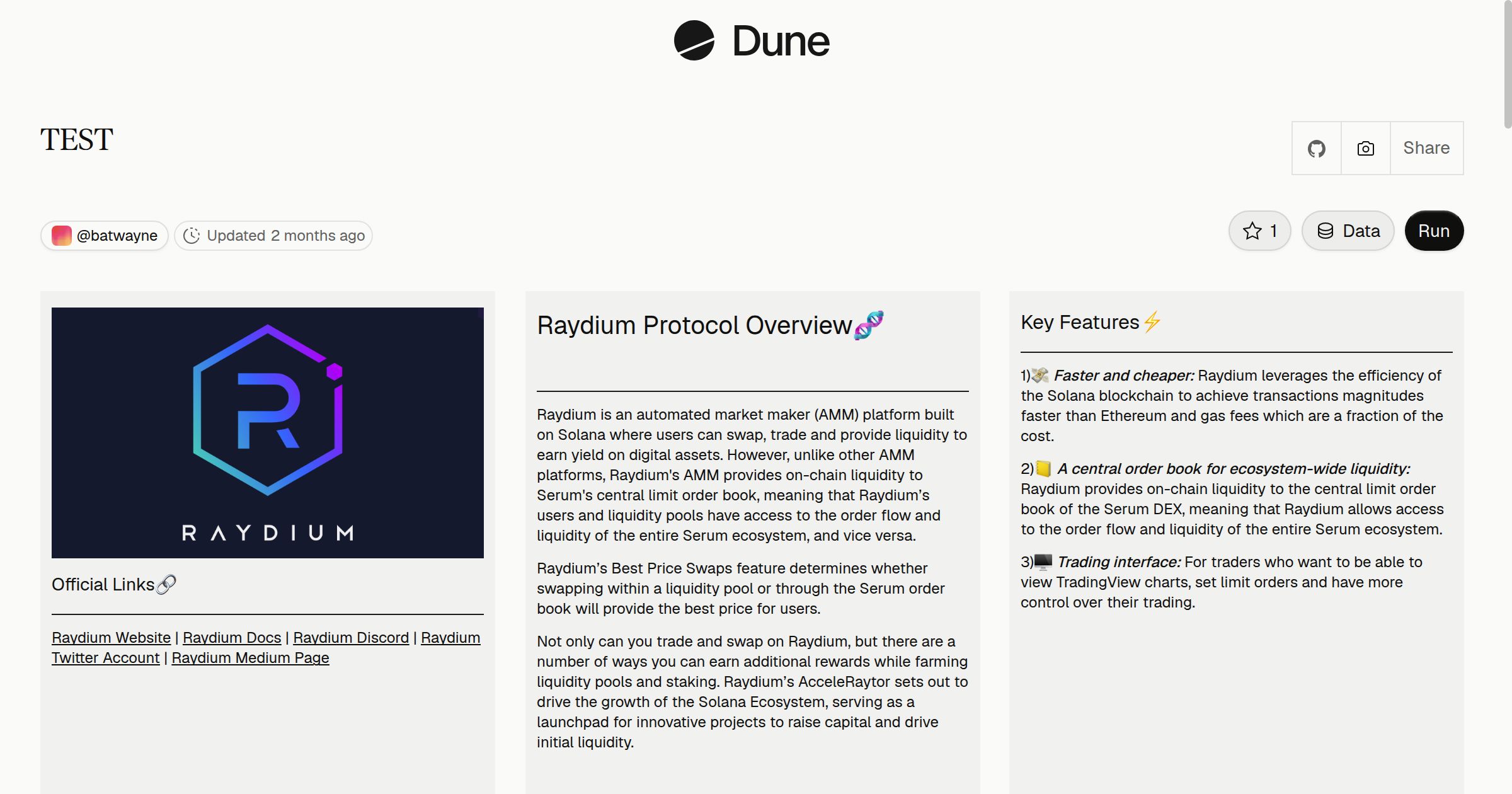 TEST | Dune