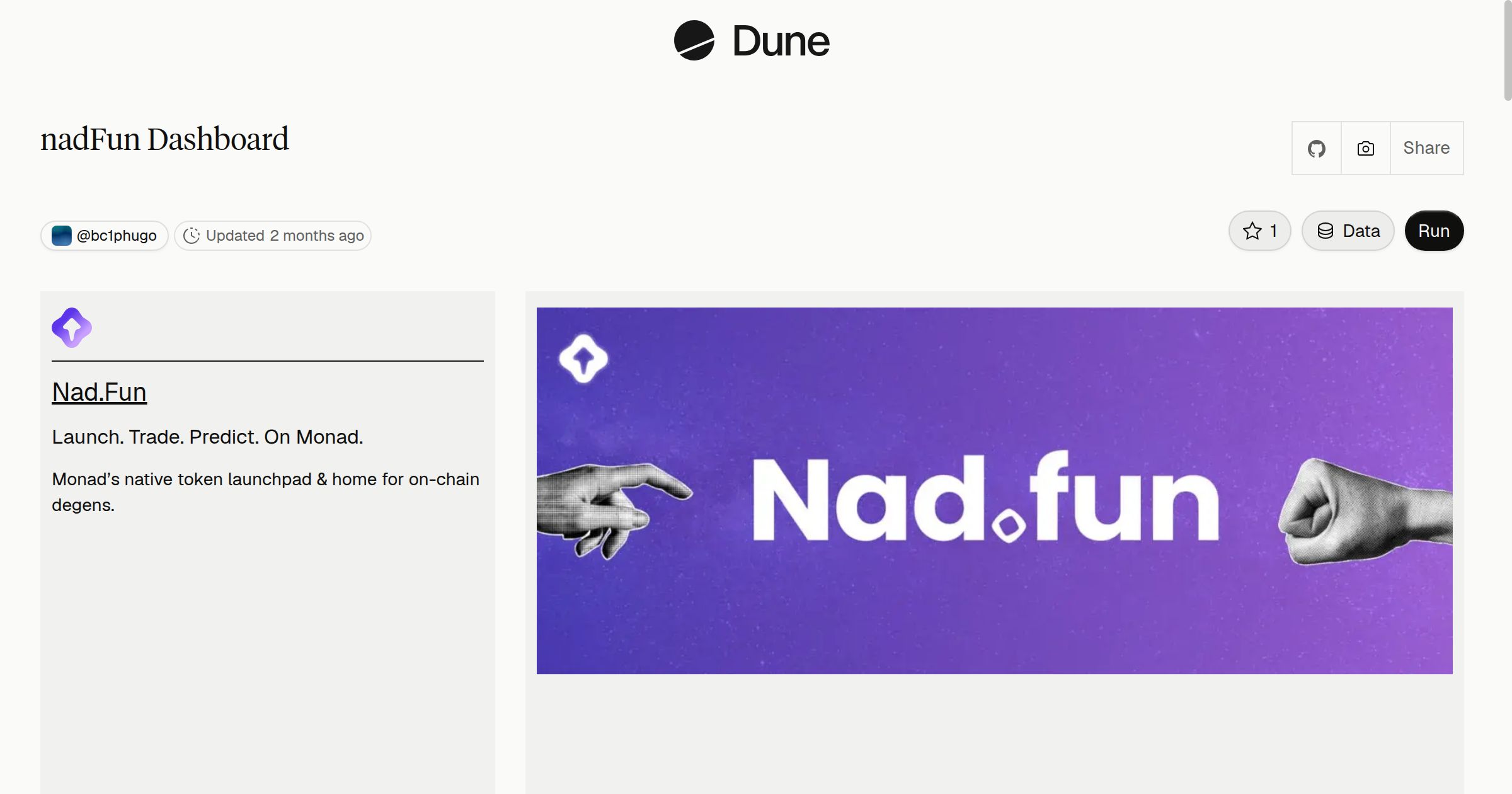 nadFun Dashboard | Dune