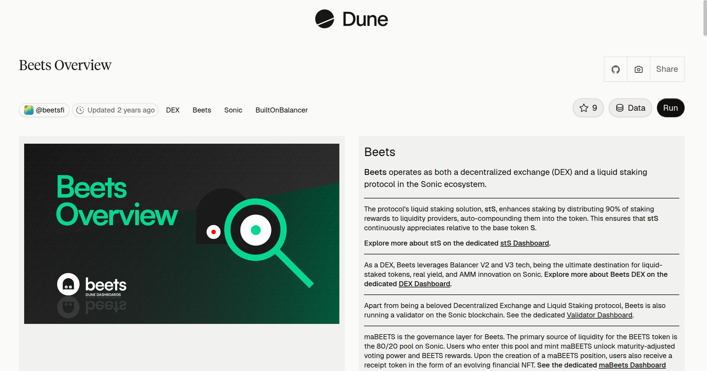 Beets Overview | Dune