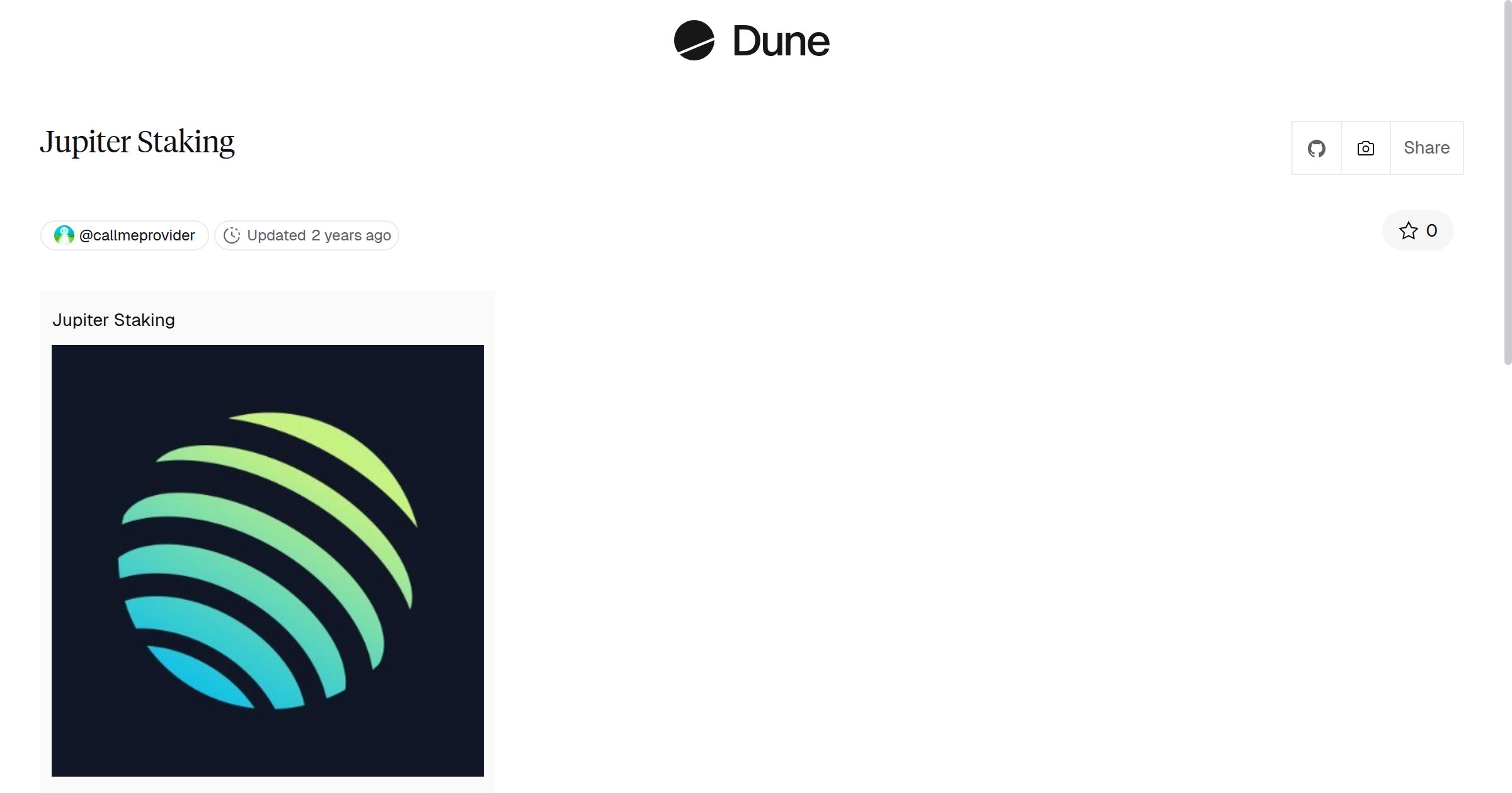 Jupiter Staking | Dune