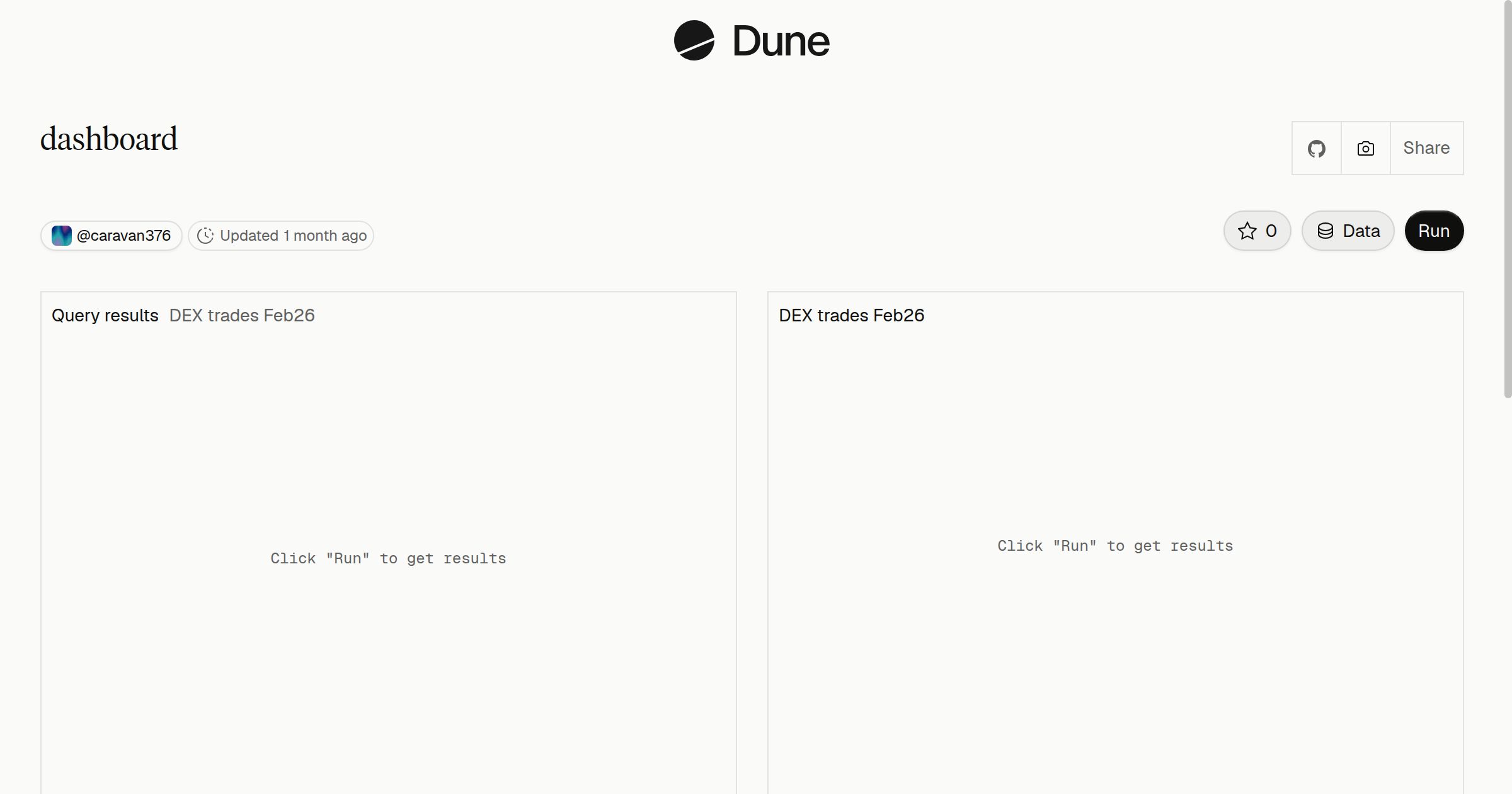 dashboard | Dune