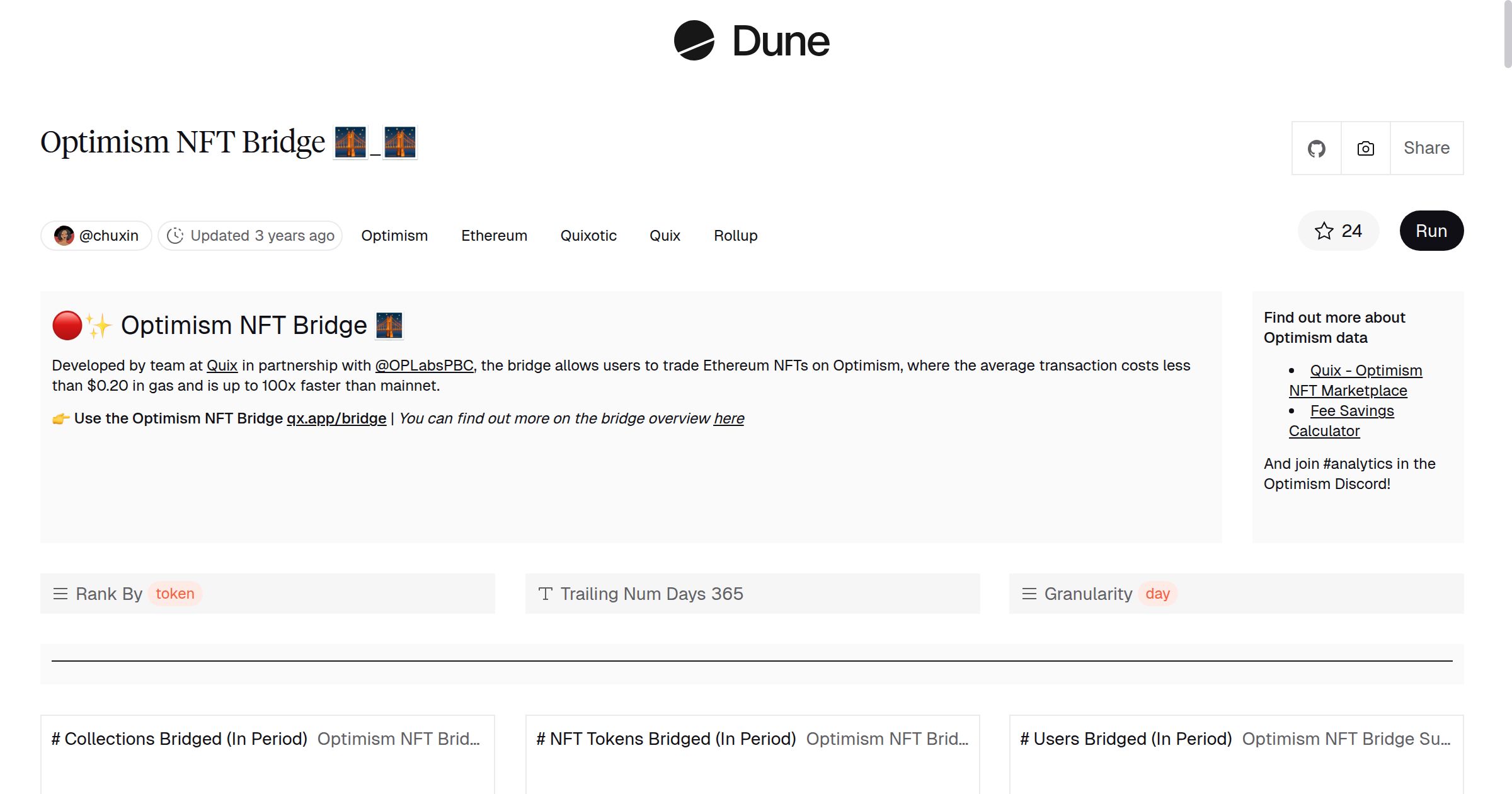 Optimism NFT Bridge 🌉_🌉 | Dune