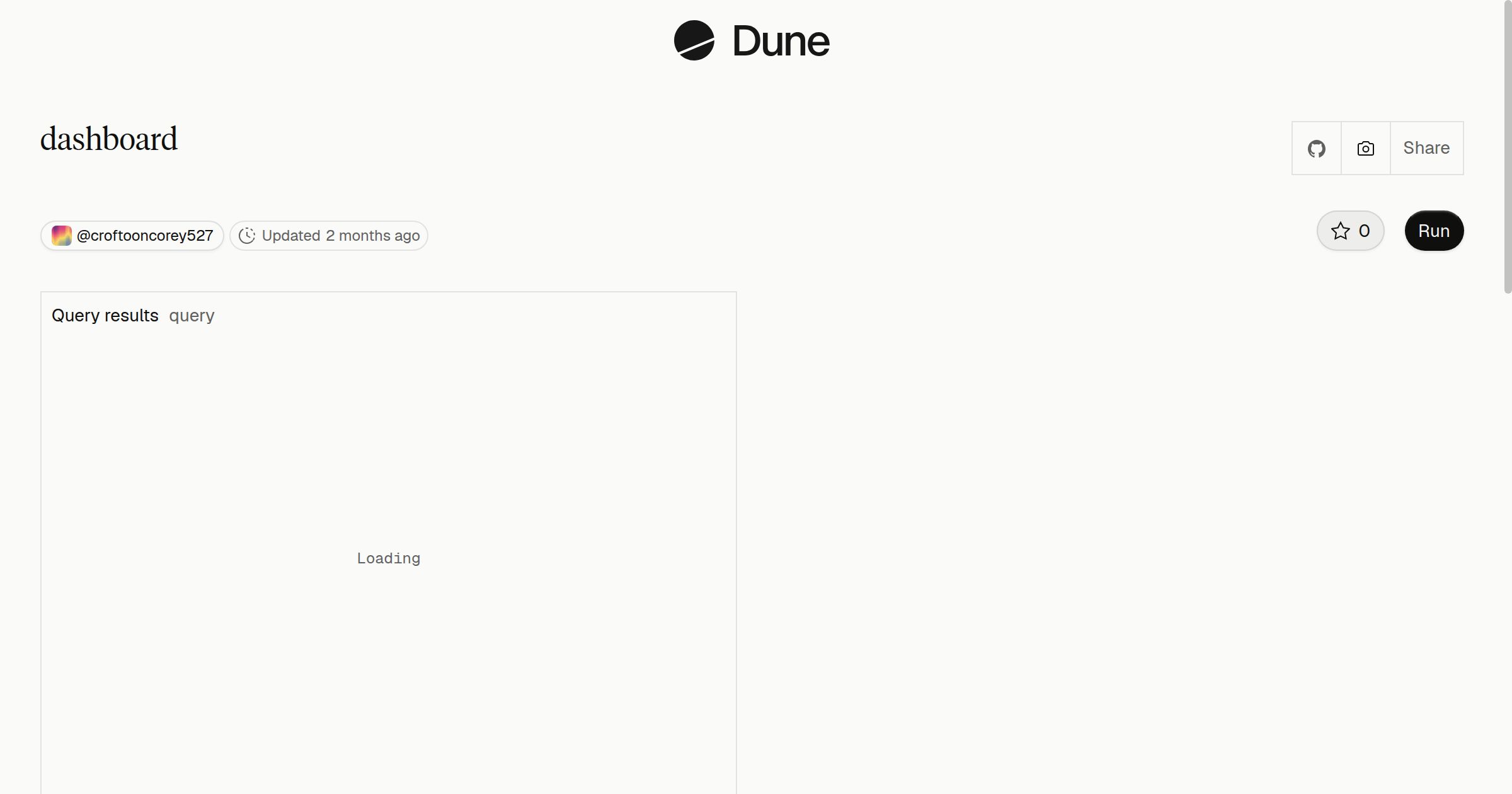 dashboard | Dune