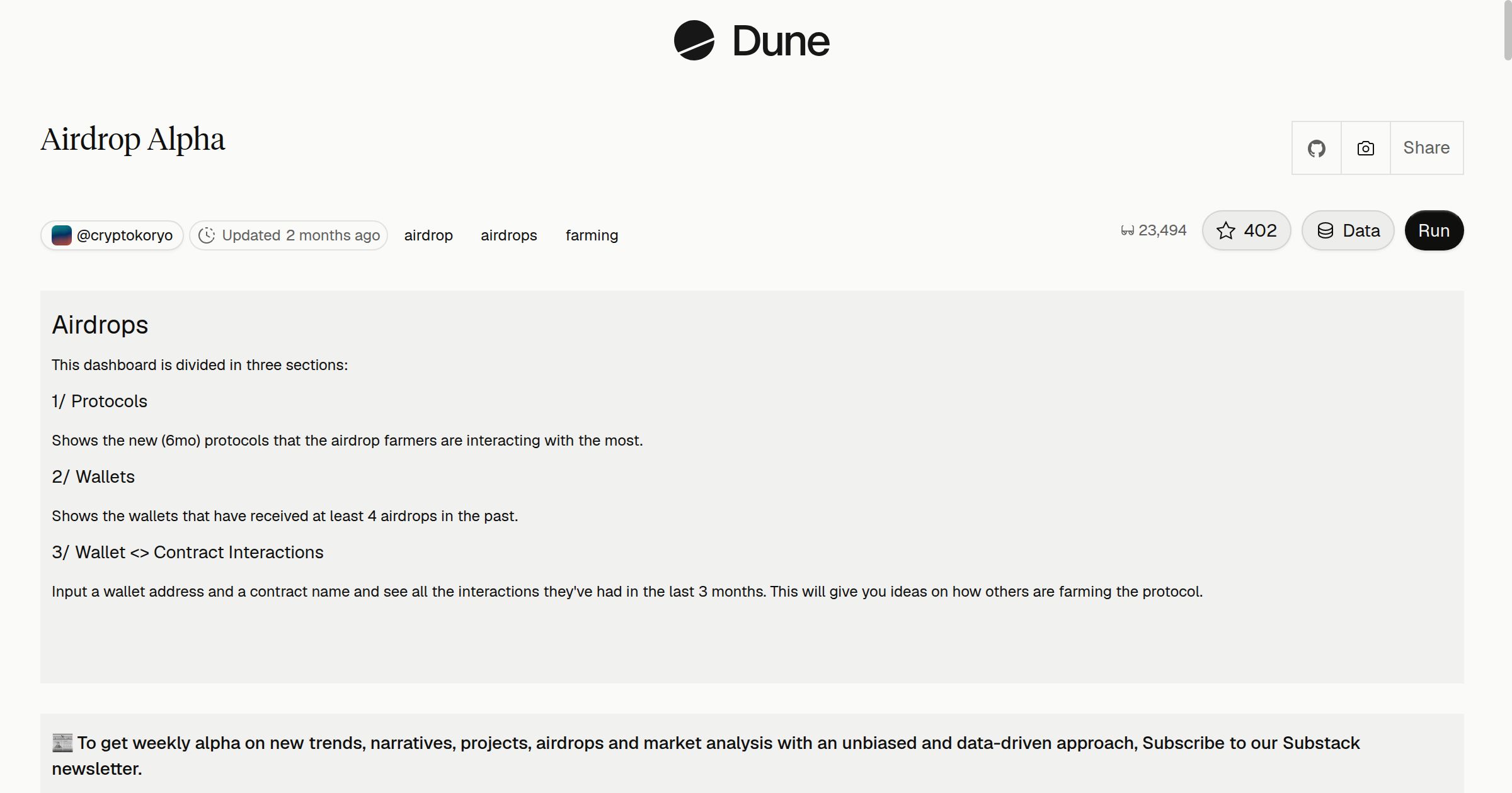 Airdrop Alpha | Dune