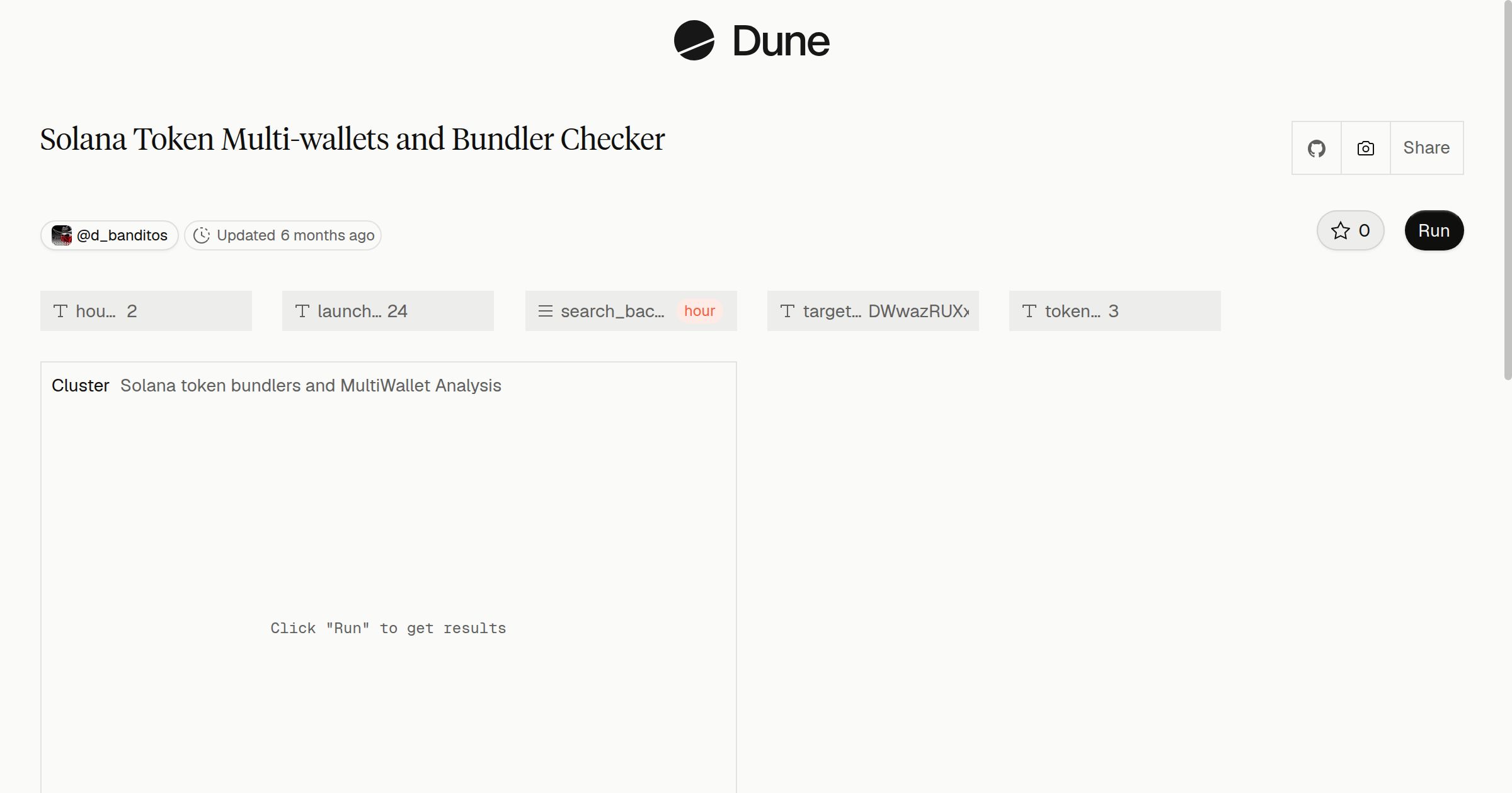 Solana Token Multi-wallets and Bundler Checker | Dune