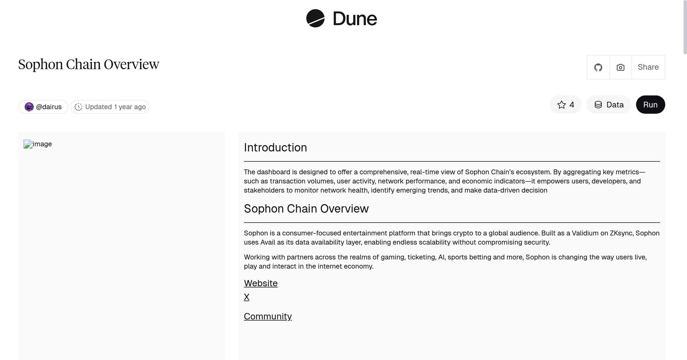 Sophon Chain Overview | Dune