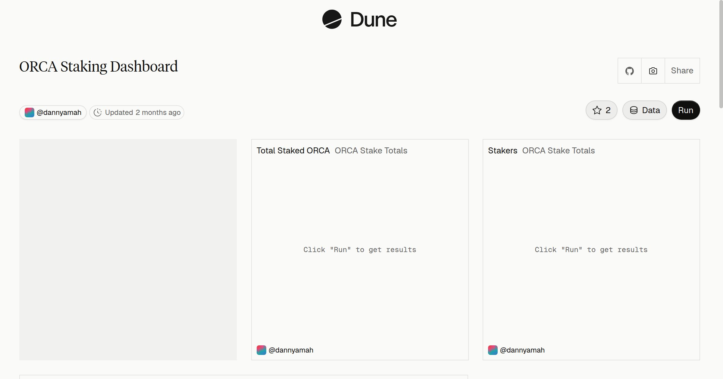ORCA Staking Dashboard