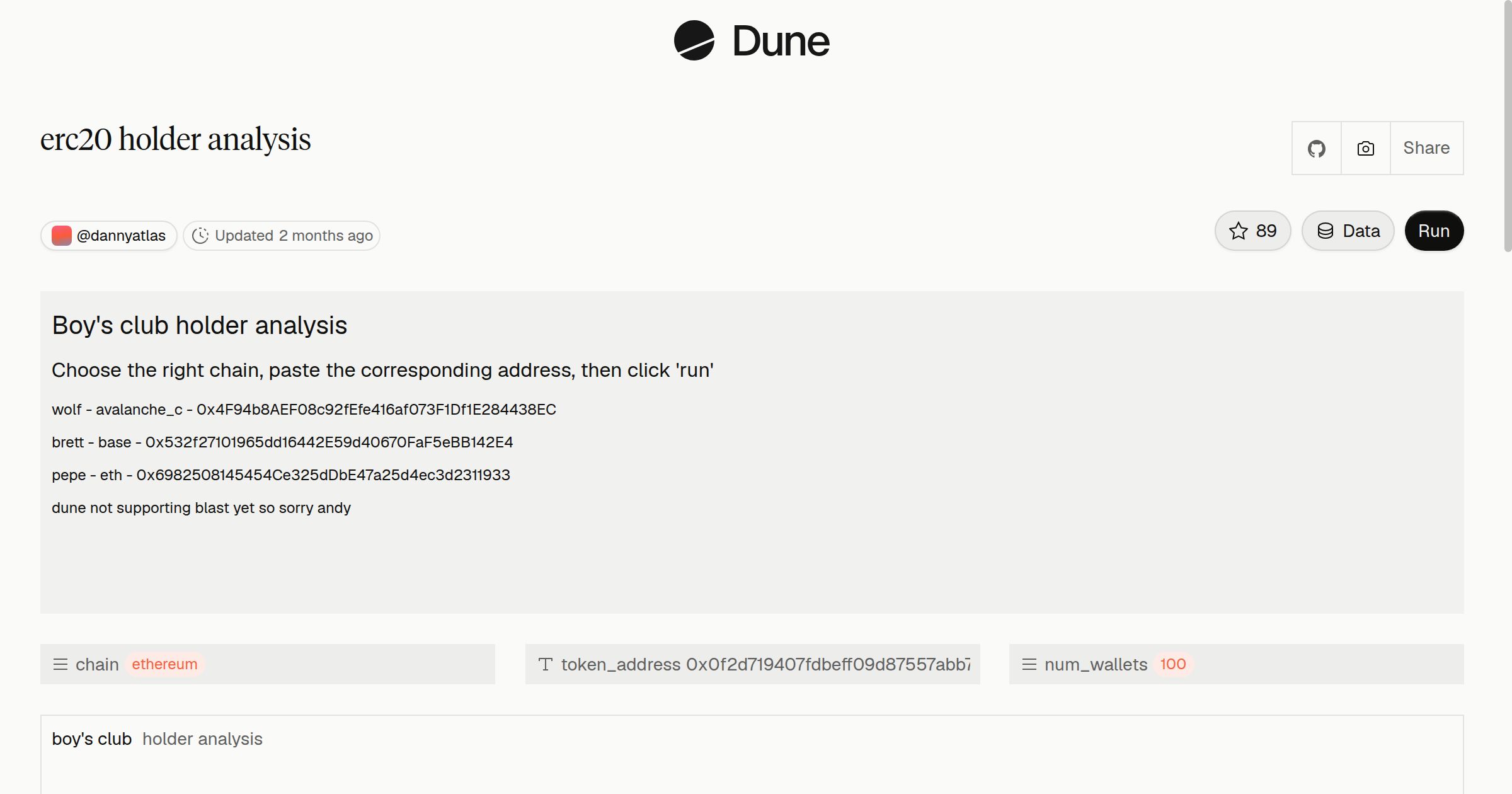 erc20 holder analysis