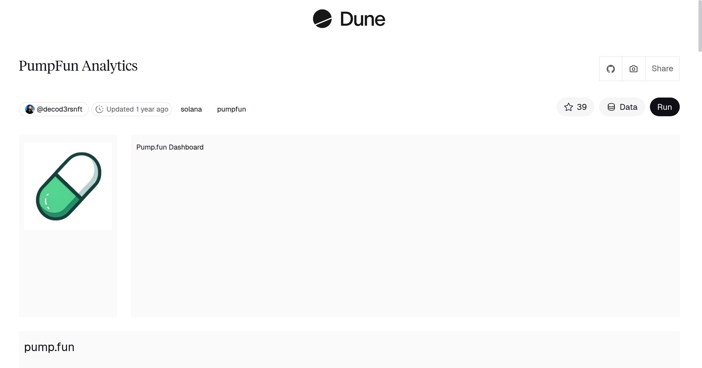 PumpFun Analytics | Dune