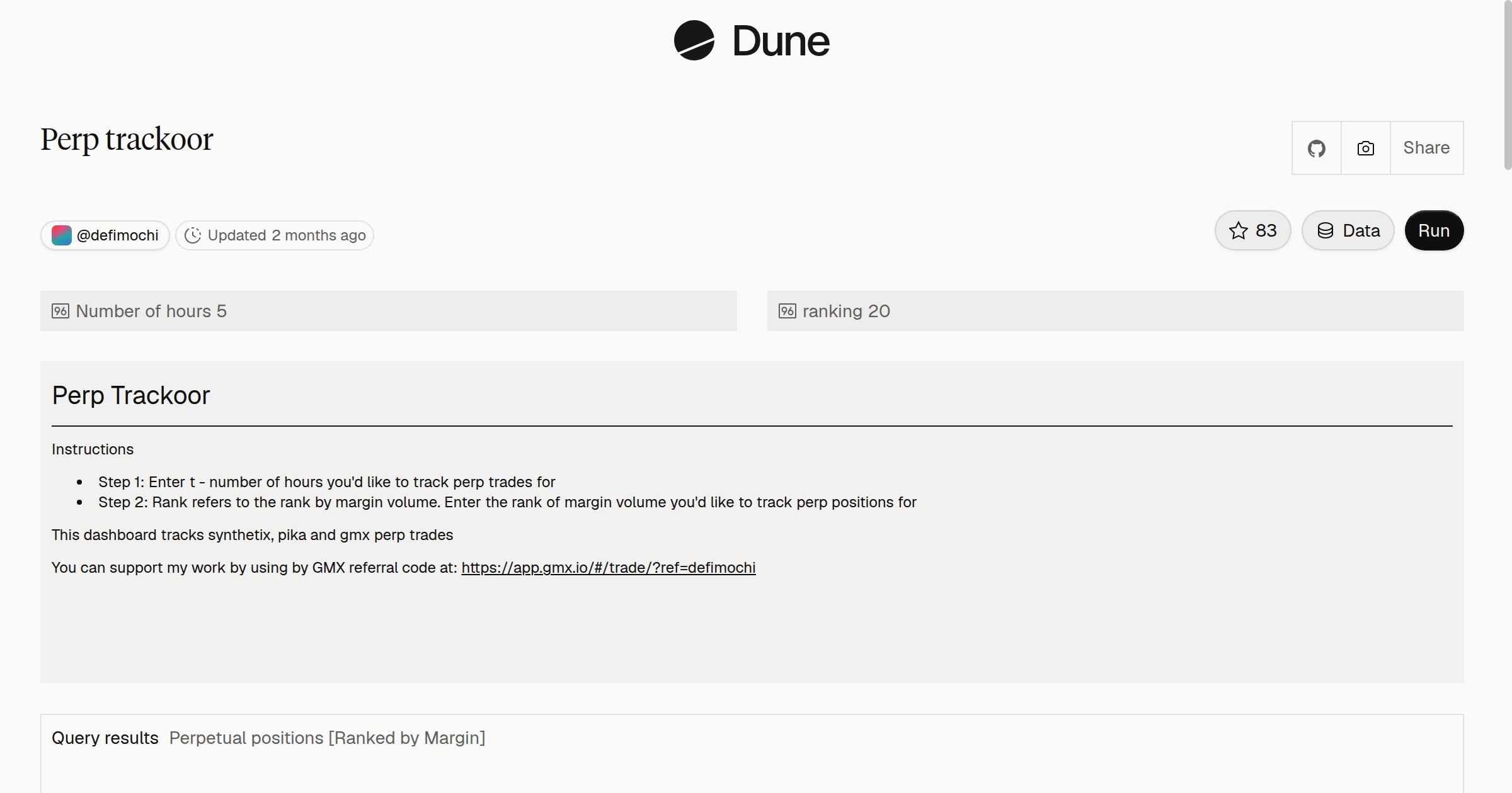 Perp trackoor | Dune