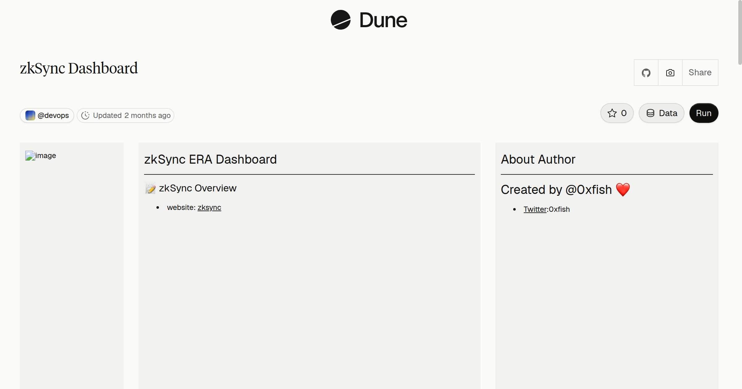 zkSync Dashboard | Dune