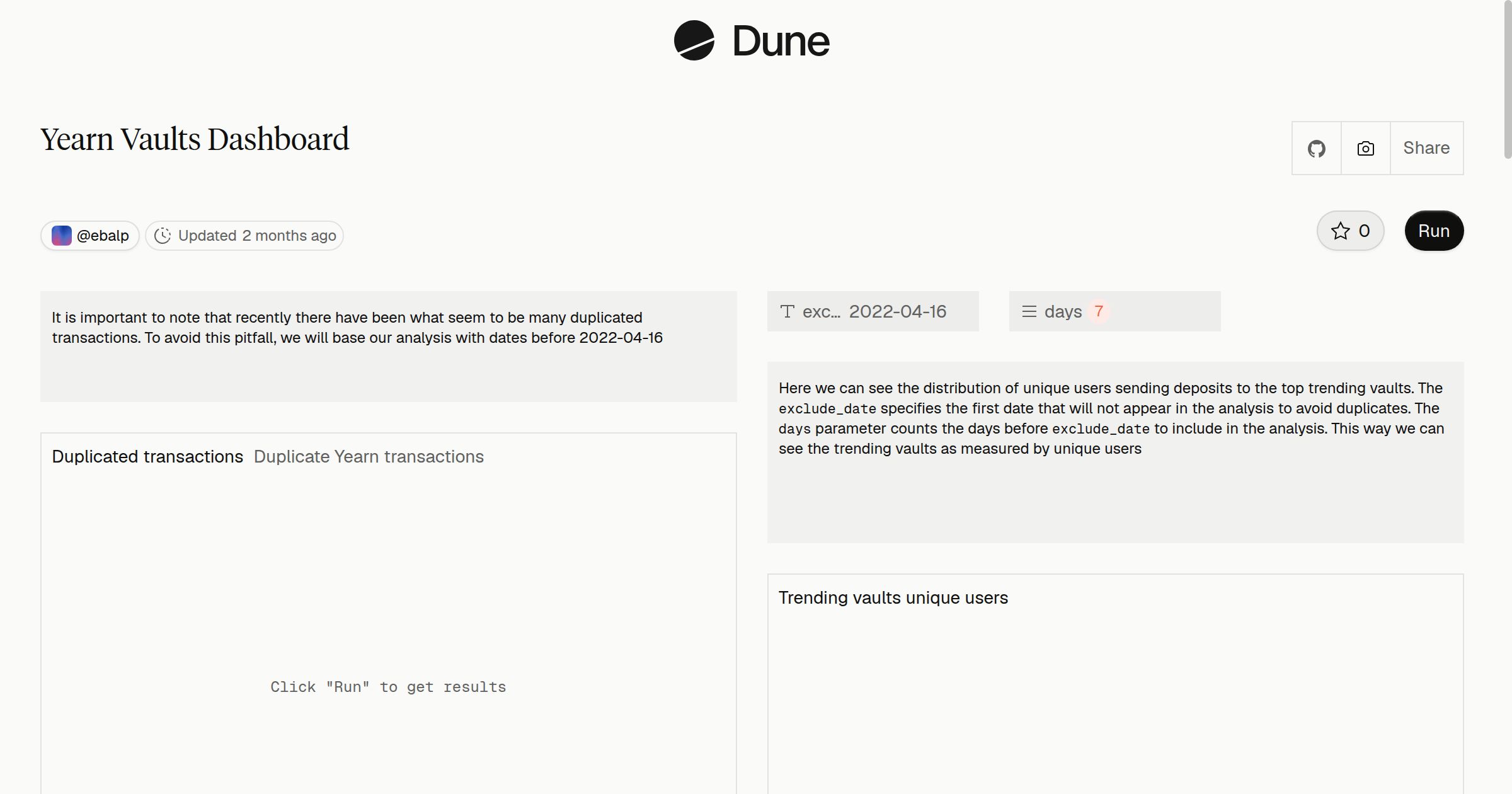 Yearn Vaults Dashboard | Dune