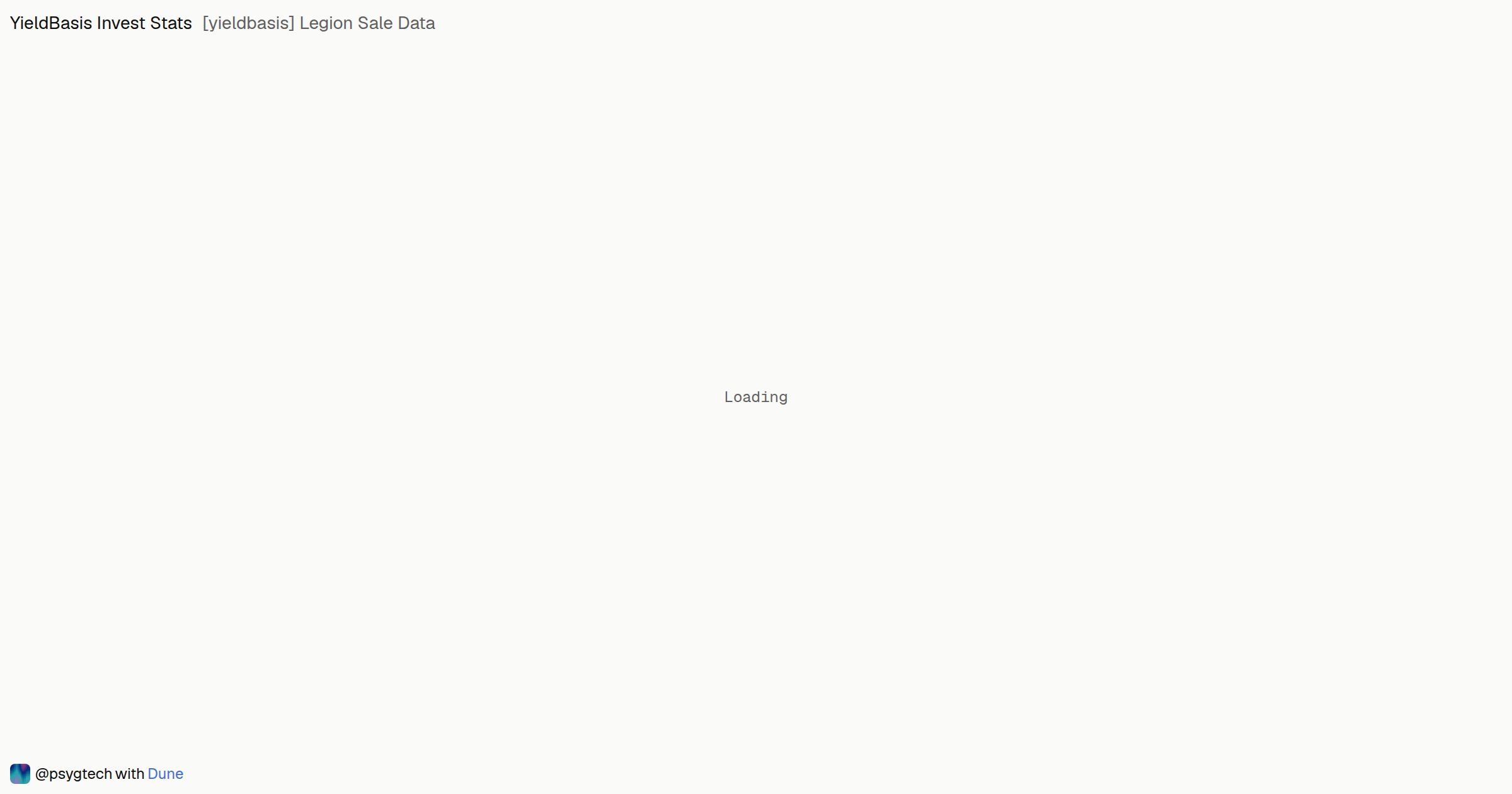 [yieldbasis] Legion Sale Data | Dune