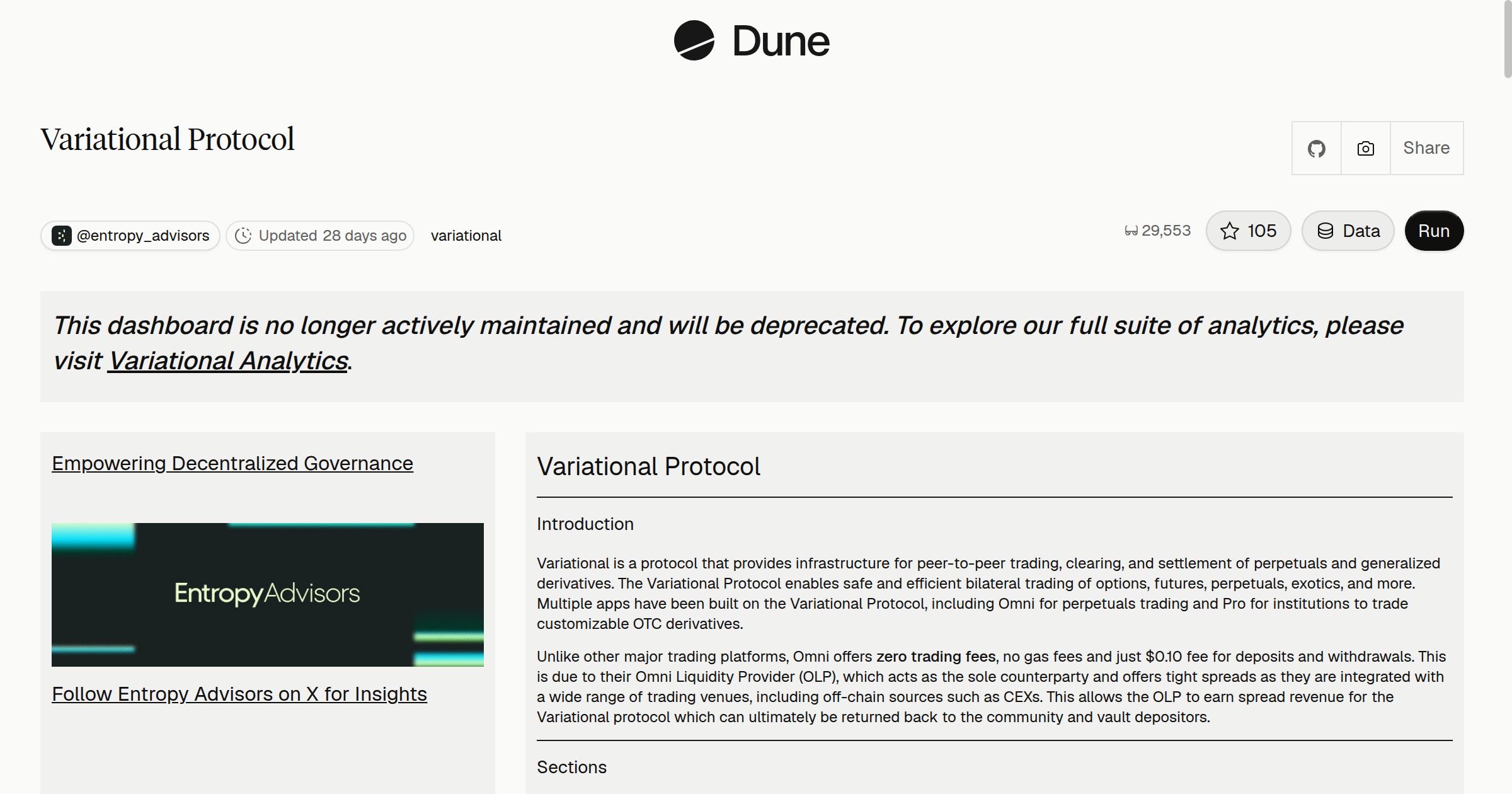 Variational Protocol | Dune