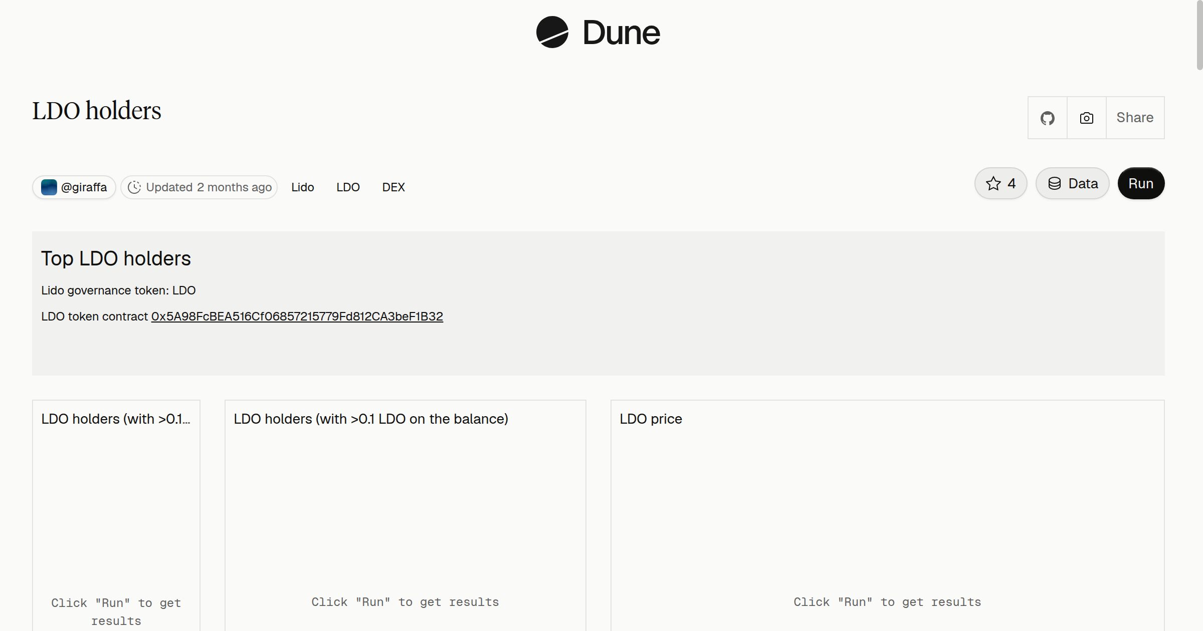 LDO holders | Dune