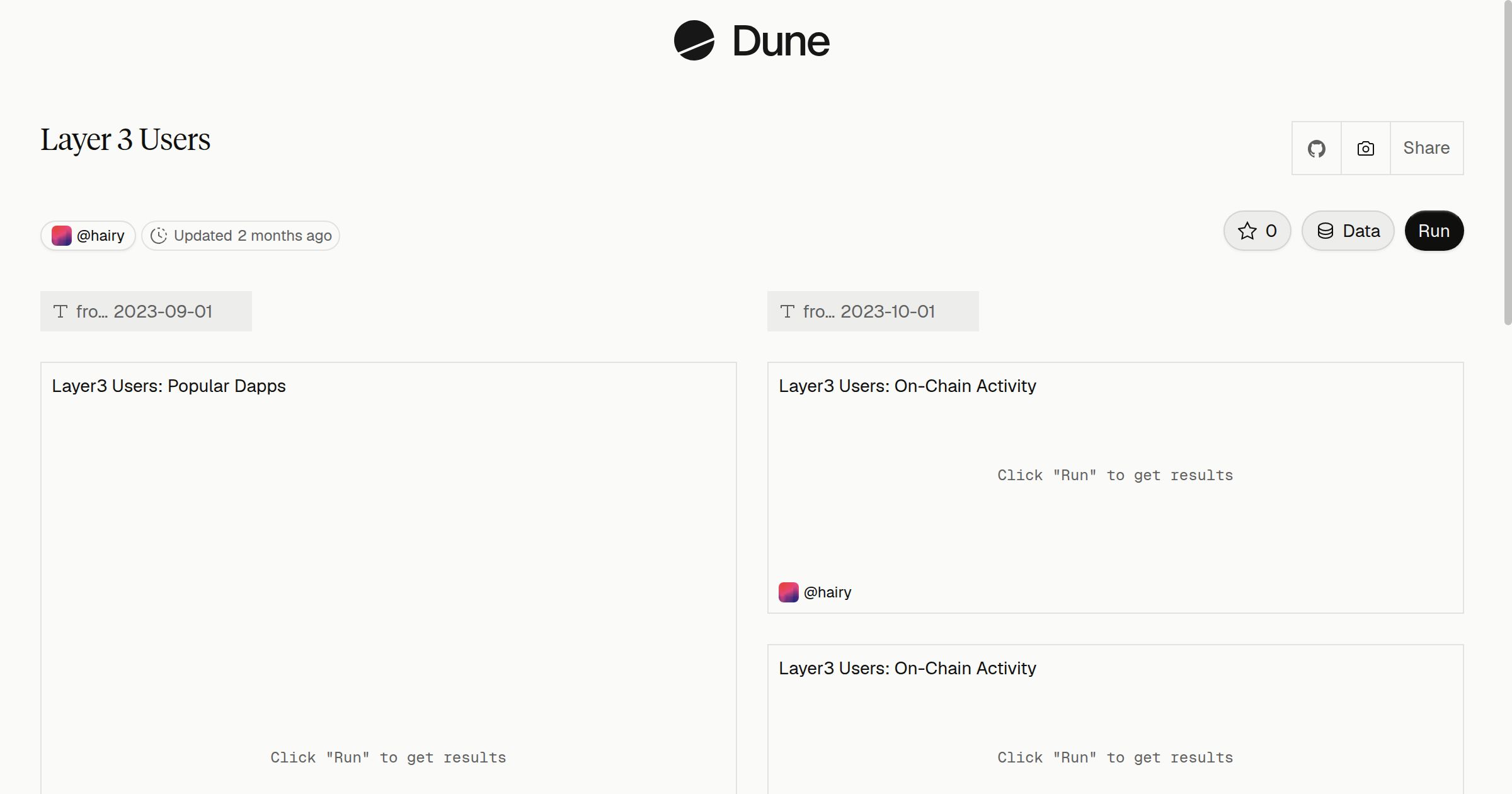 Layer 3 Users | Dune