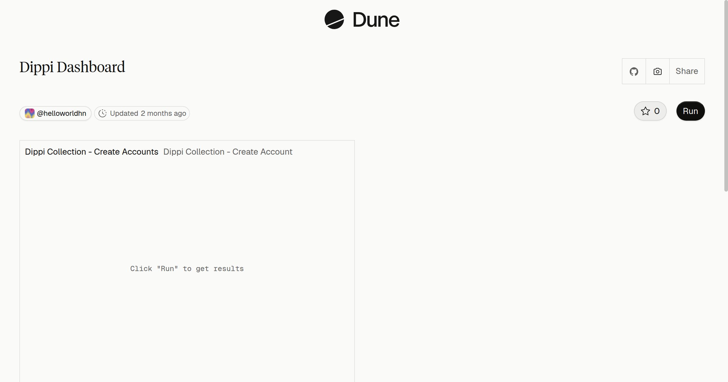 Dippi Dashboard