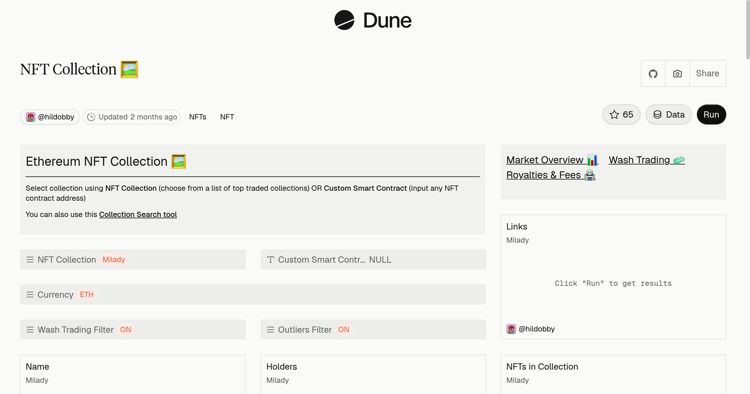 NFT Collection 🖼️ | Dune