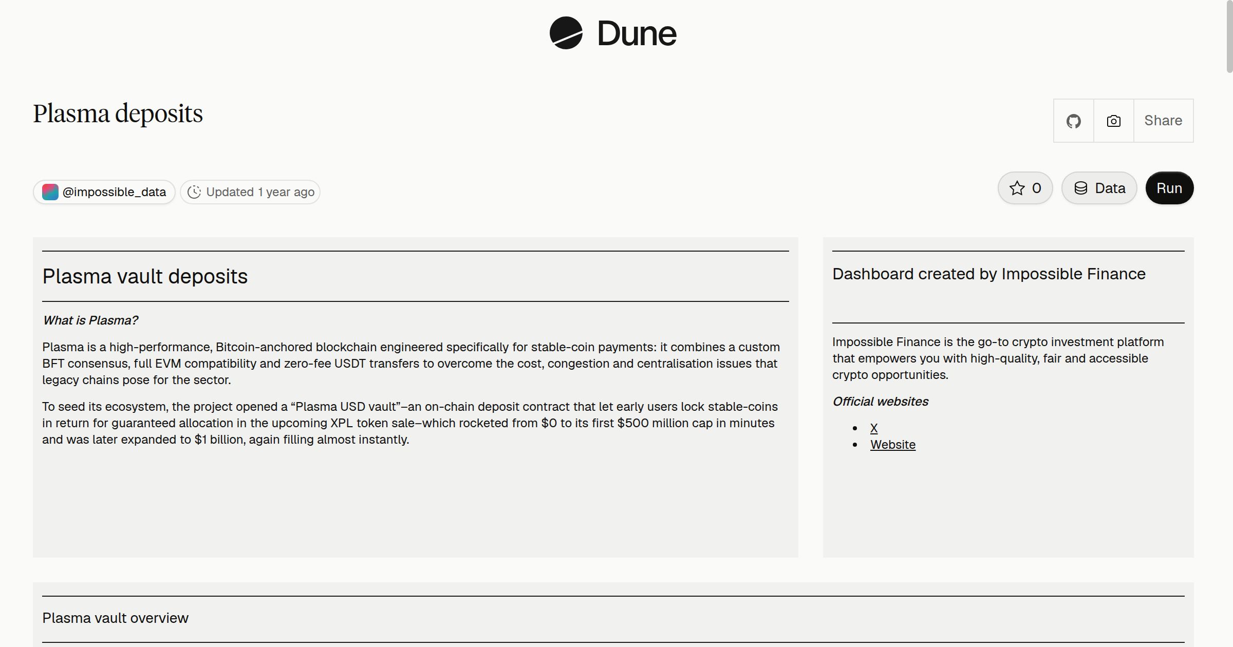 Plasma deposits | Dune