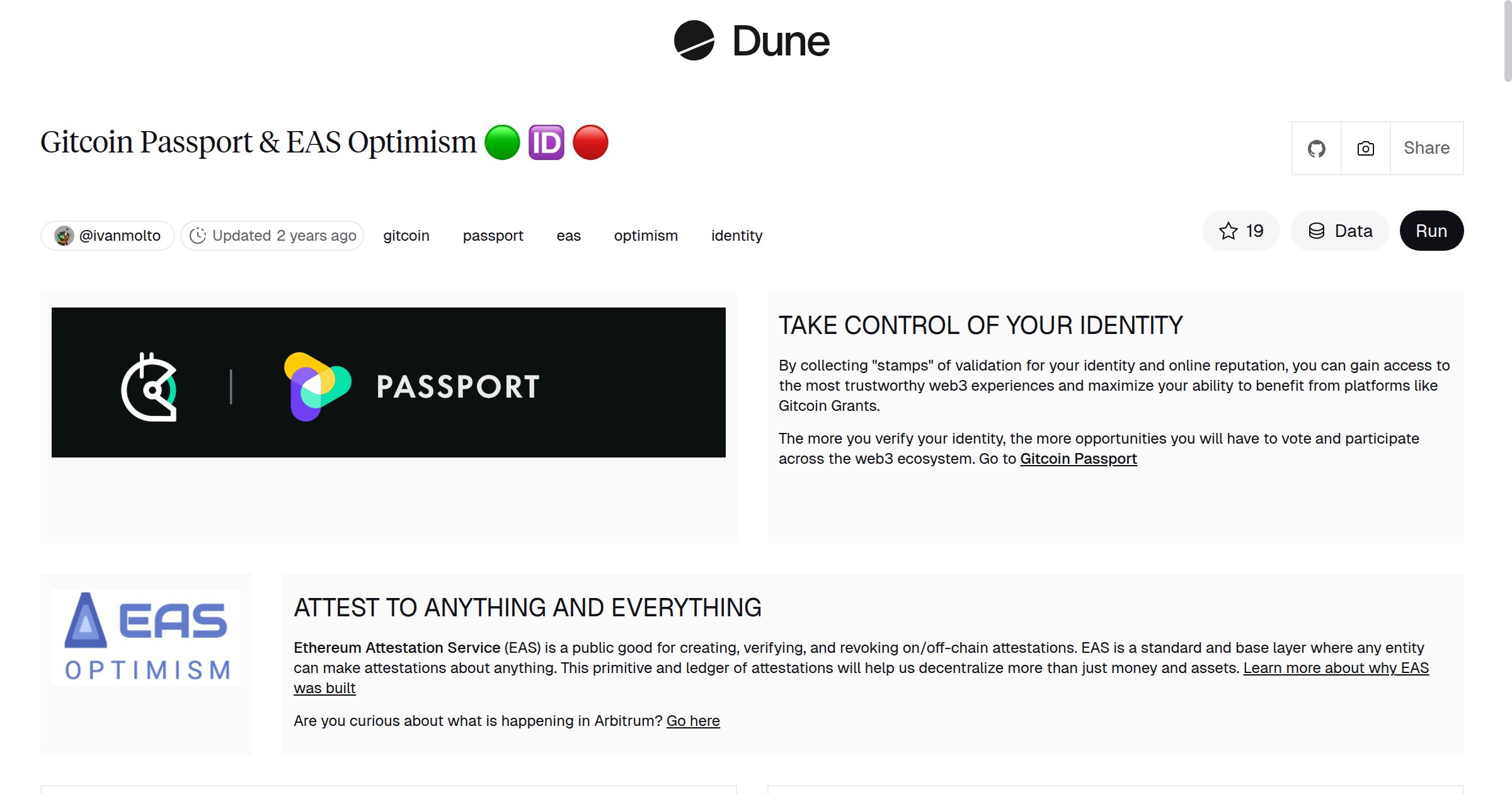 Gitcoin Passport & EAS Optimism 🟢 🆔 🔴