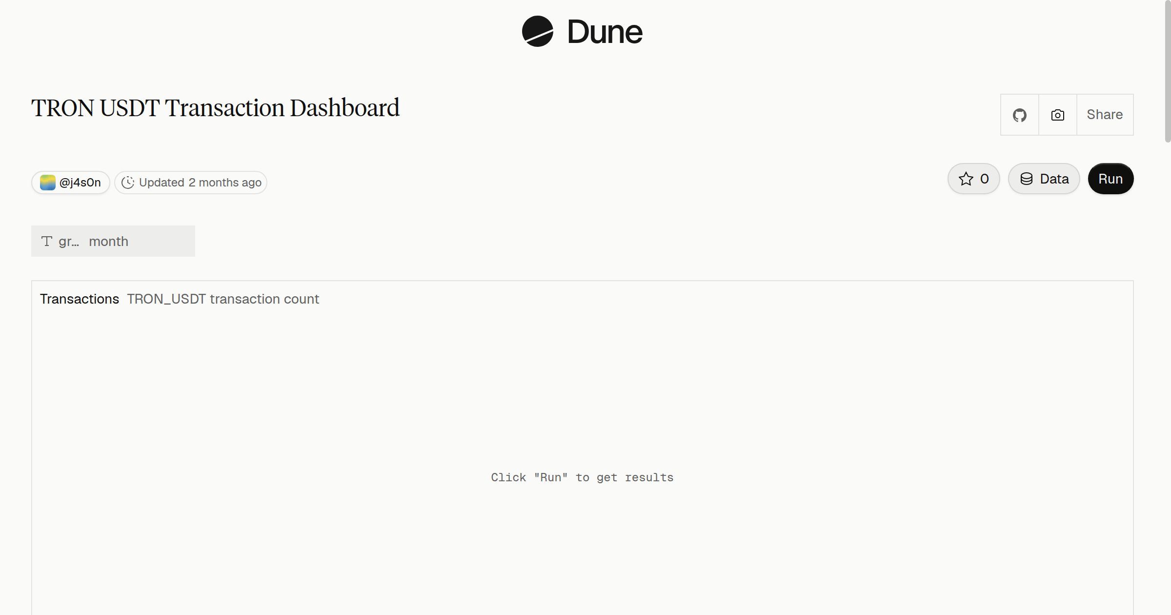 TRON USDT Transaction Dashboard | Dune