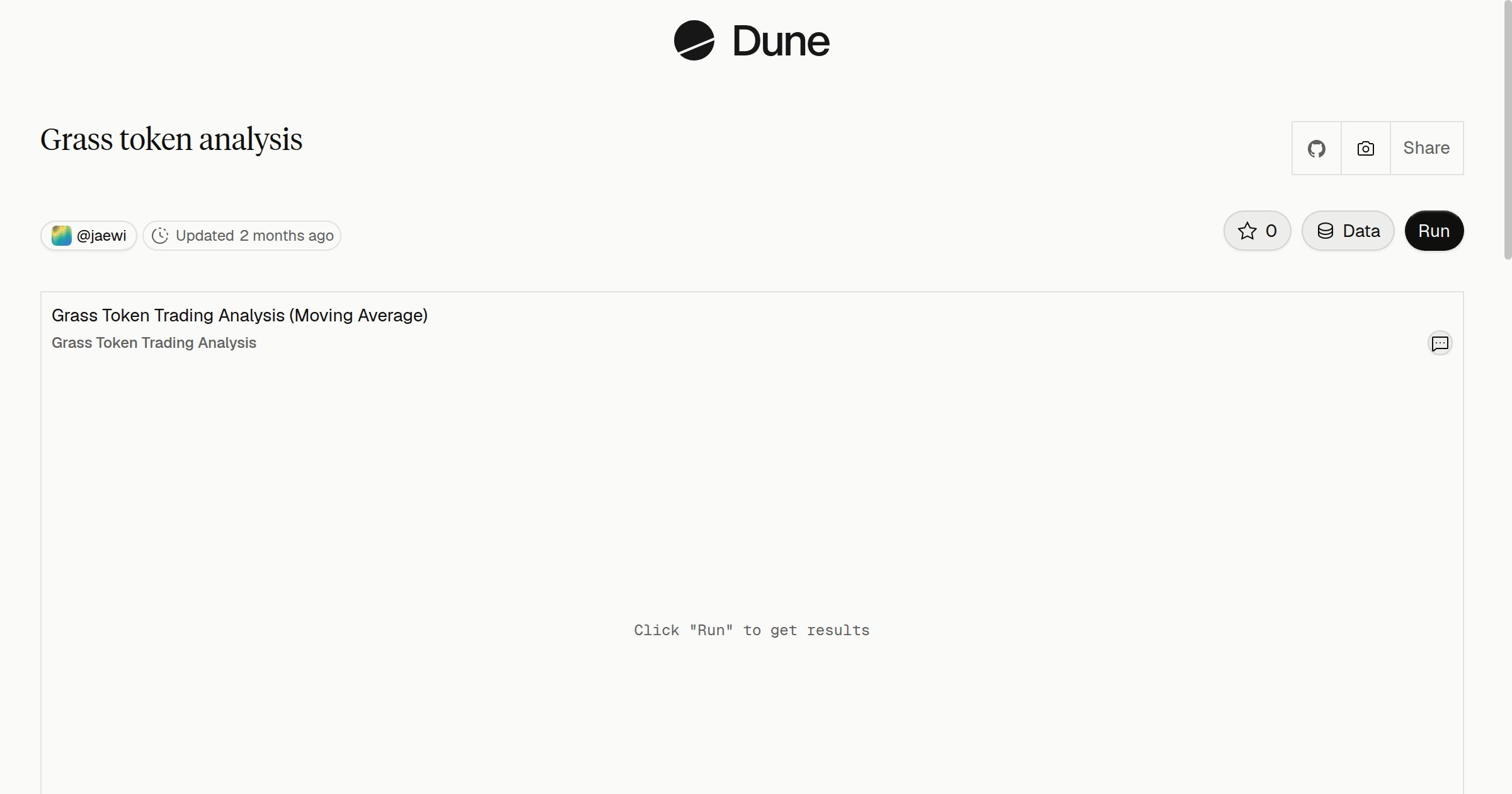 Grass token analysis | Dune