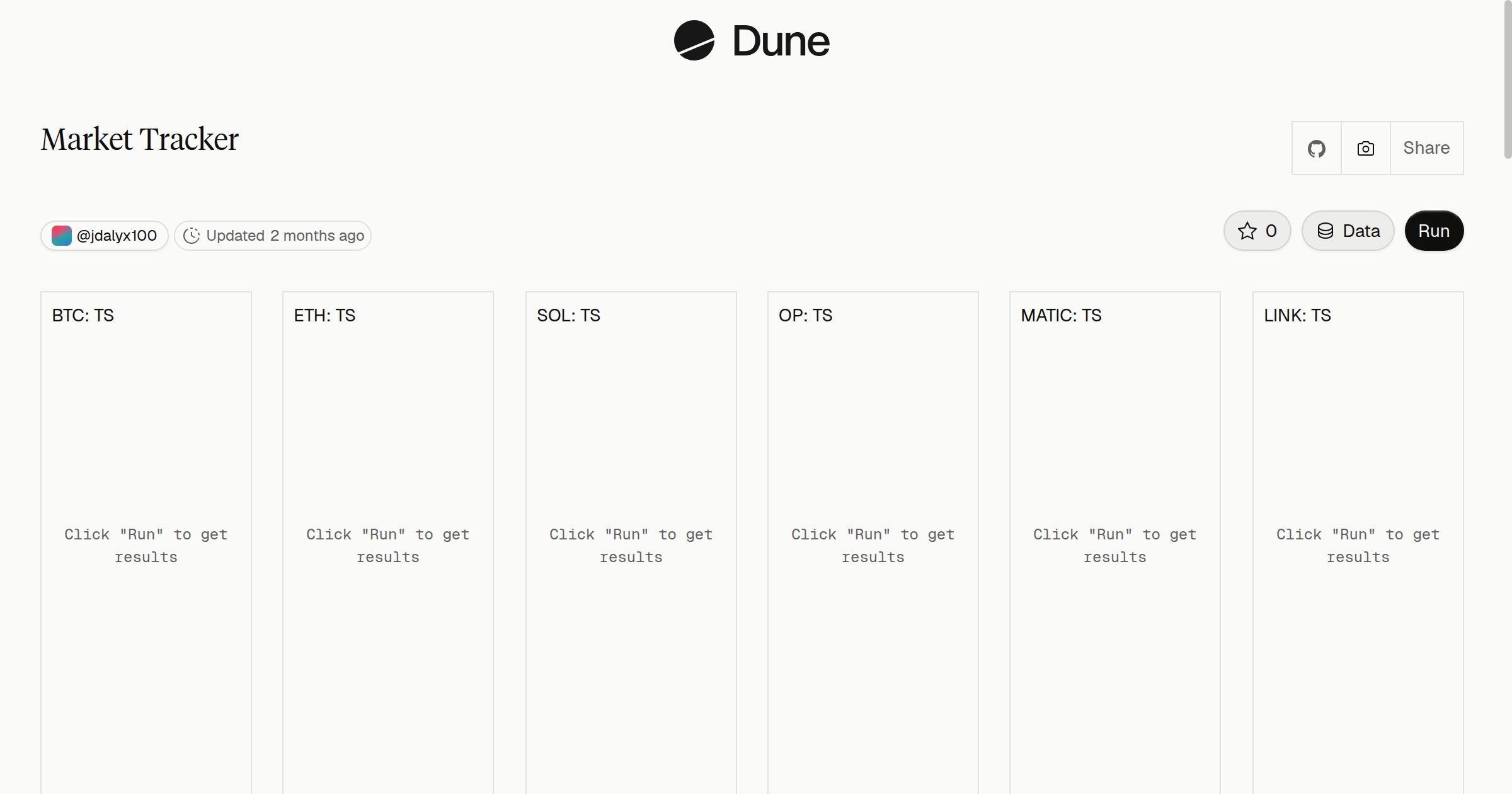 Market Tracker | Dune