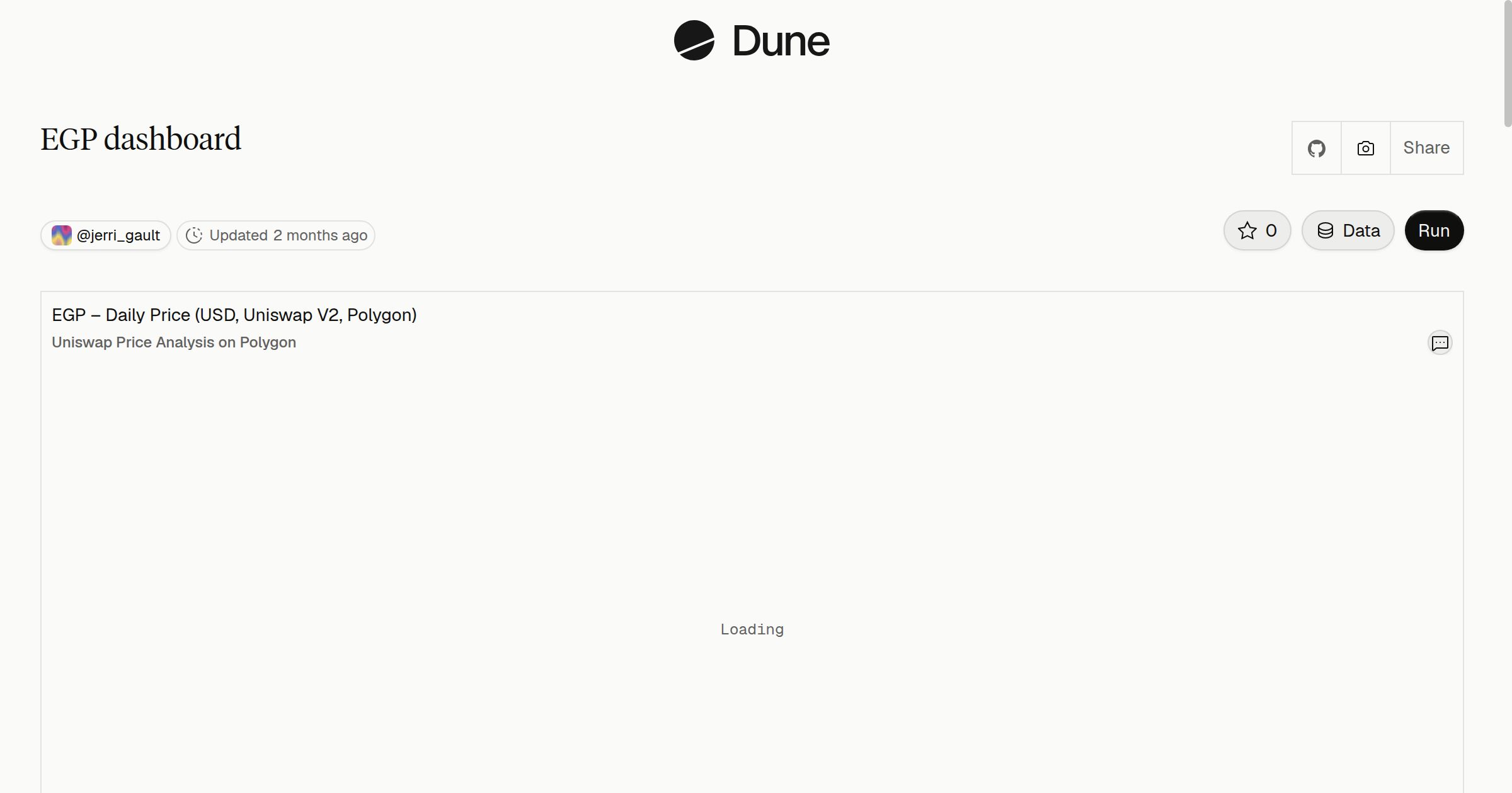 EGP dashboard | Dune