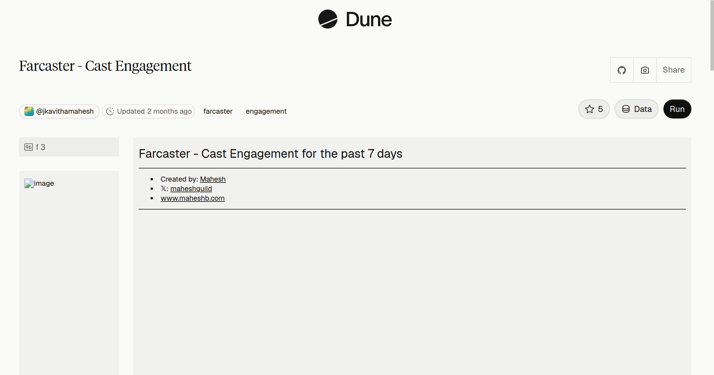 Farcaster - Cast Engagement | Dune