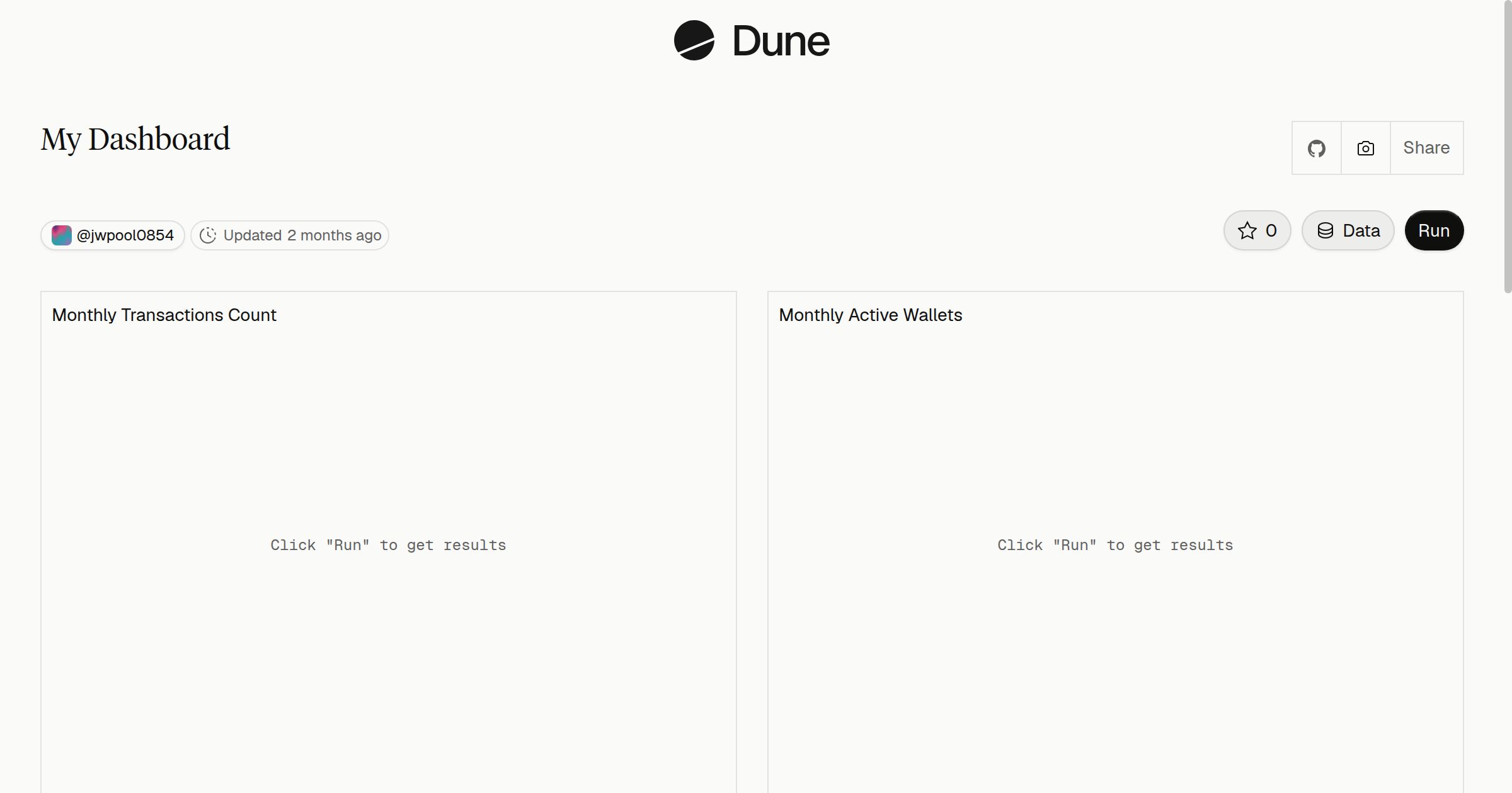 My Dashboard | Dune