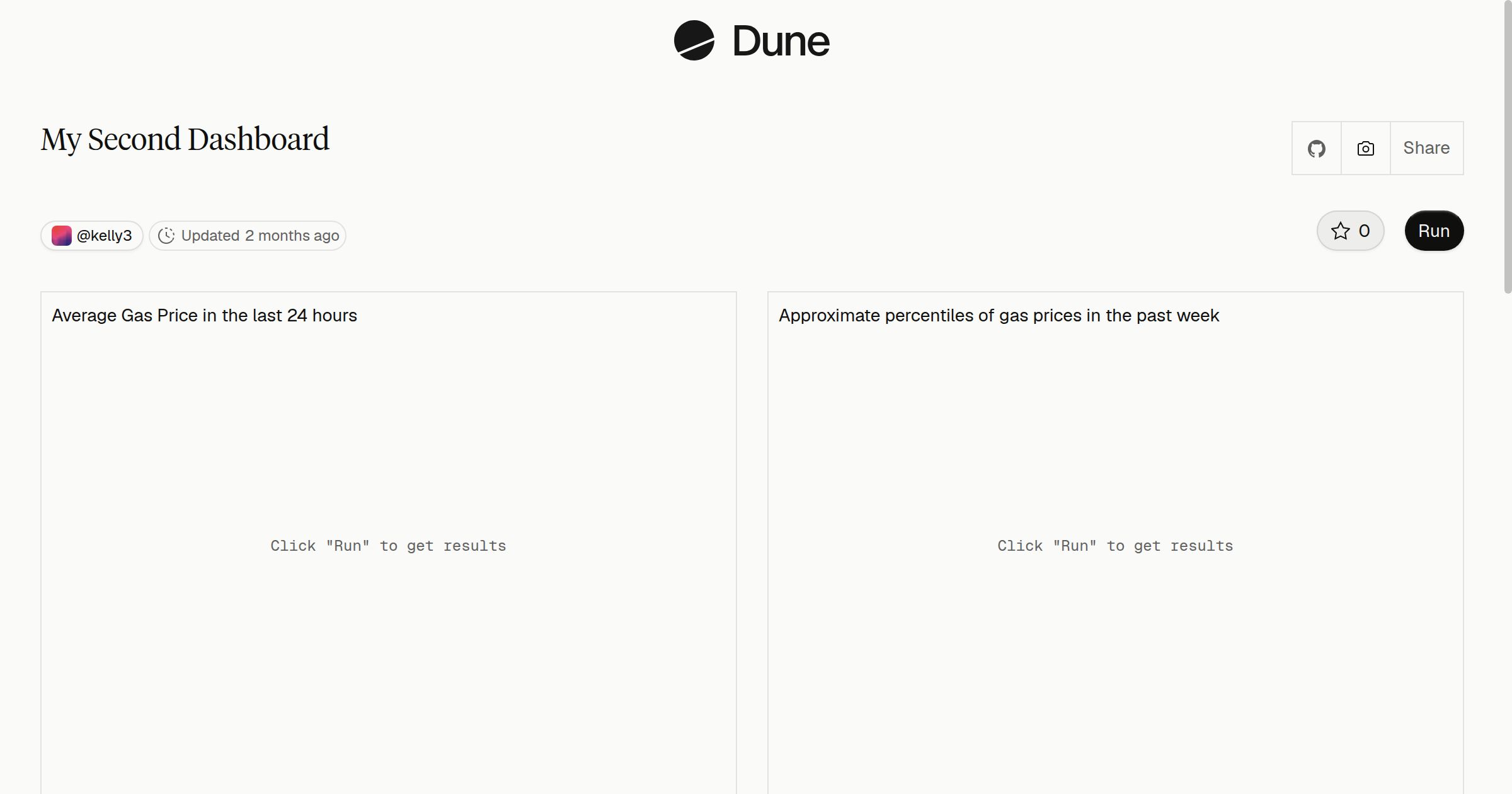 My Second Dashboard
