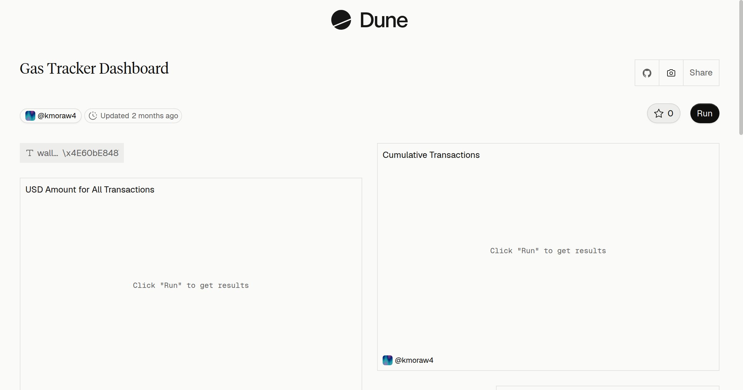 Gas Tracker Dashboard | Dune