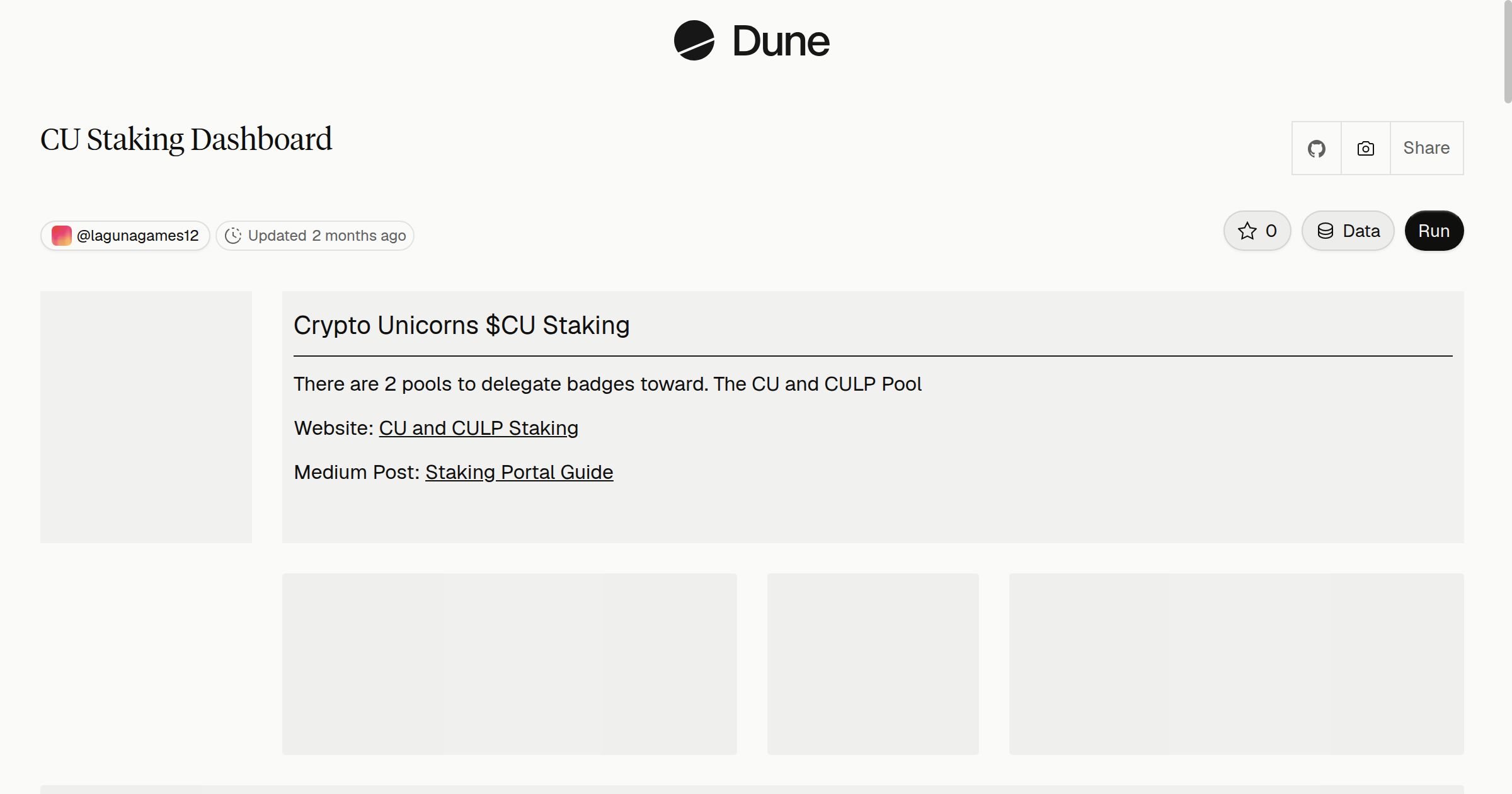 CU Staking Dashboard