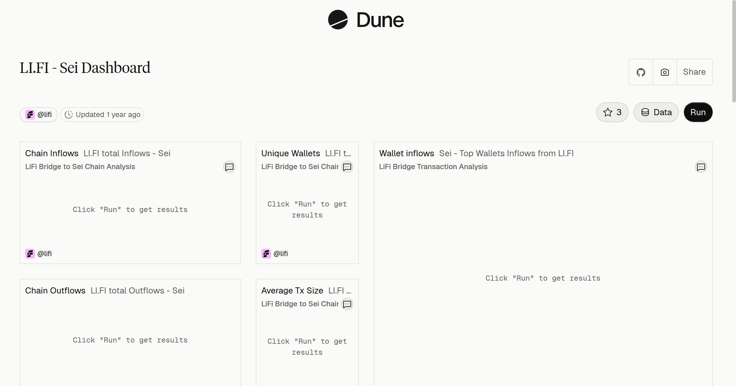 LI.FI - Sei Dashboard | Dune