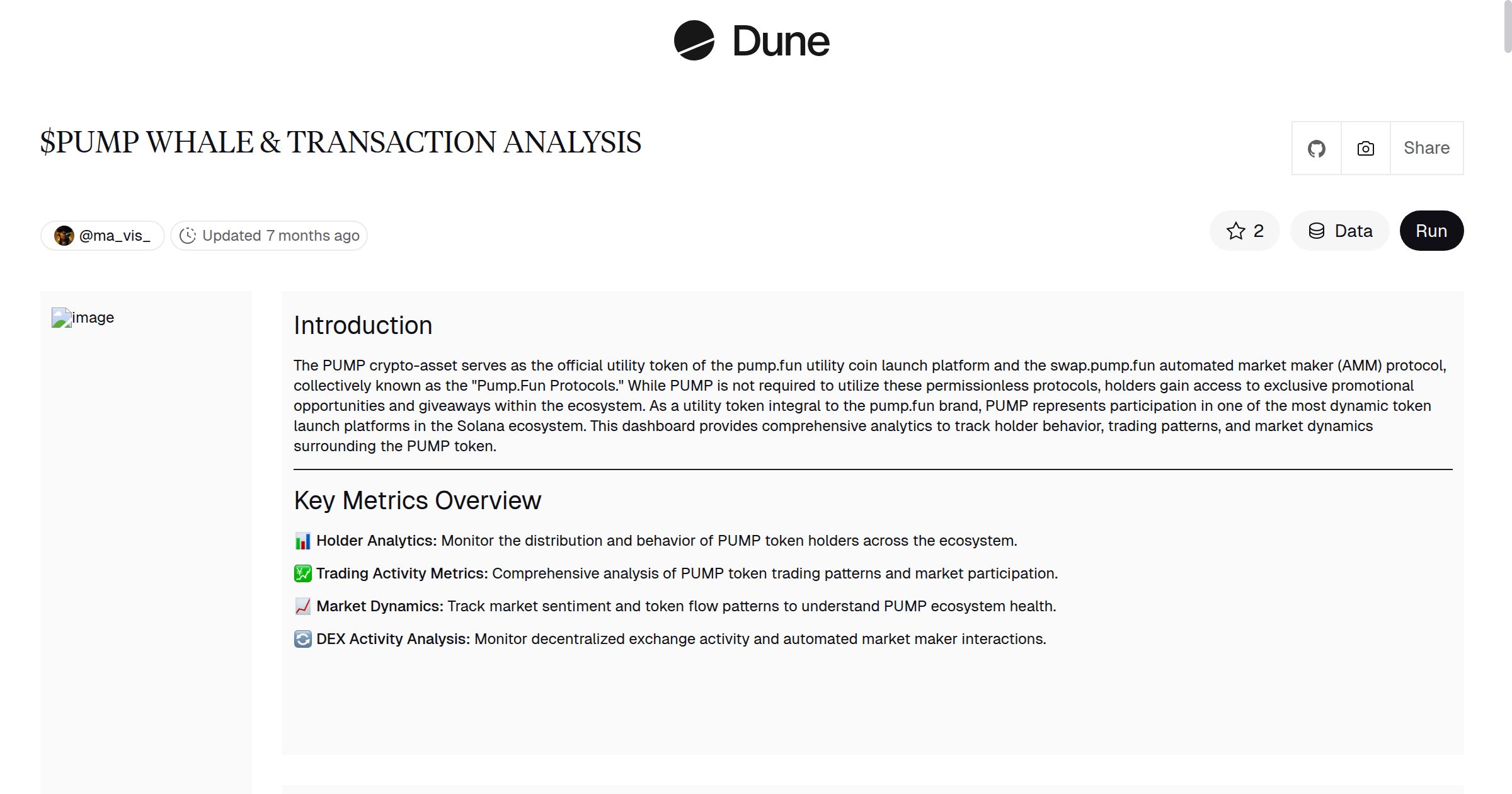 PUMP WHALE & TRANSACTION ANALYSIS | Dune