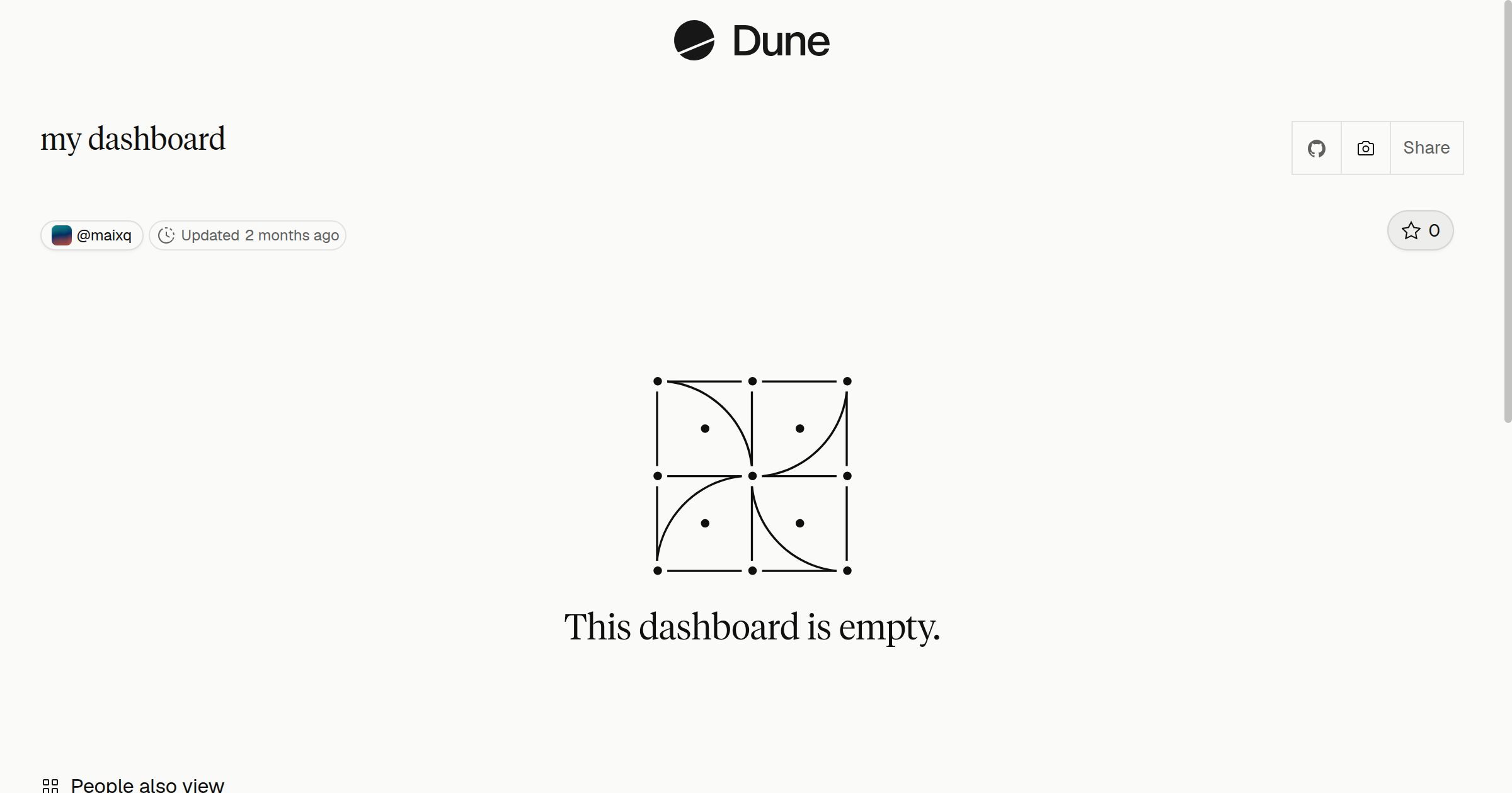 my dashboard | Dune