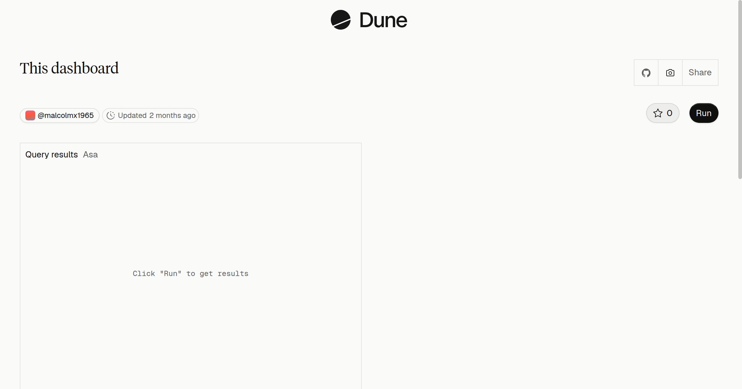 This dashboard | Dune